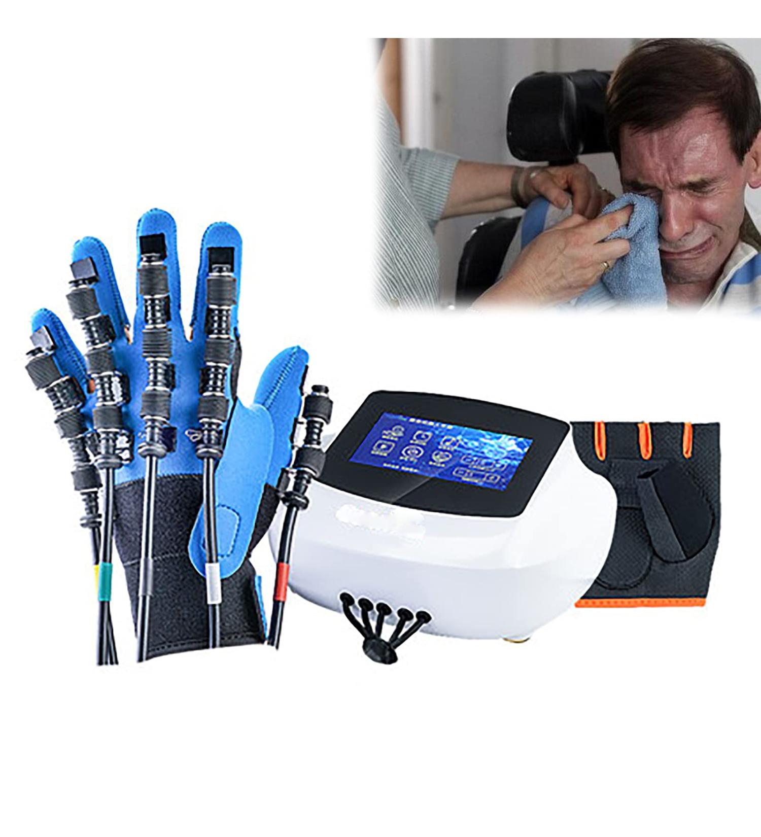 Rehabilitation Robot Gloves Exoskeleton Manual Training Tuning Fork Finger Flexion and Extension Exercise Exercise Five Fingers Left X-Large - Buy Online on GoSupps.com