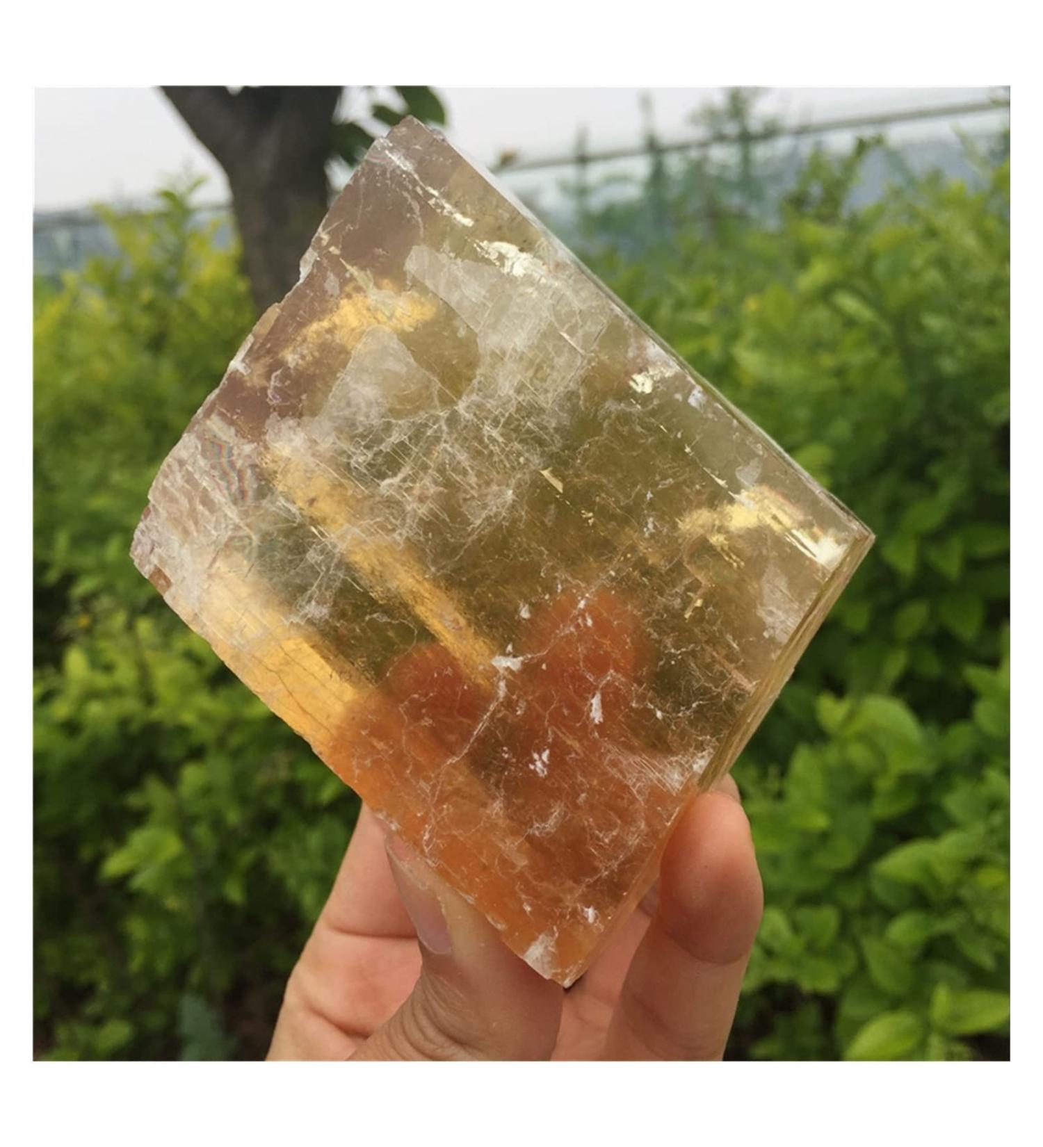 Crystal Rough Natural Crystal Rough Natural Dark Yellow Calcite Rough Stone Reiki Gemstone Crystal for Home Decor - Buy Online on GoSupps.com