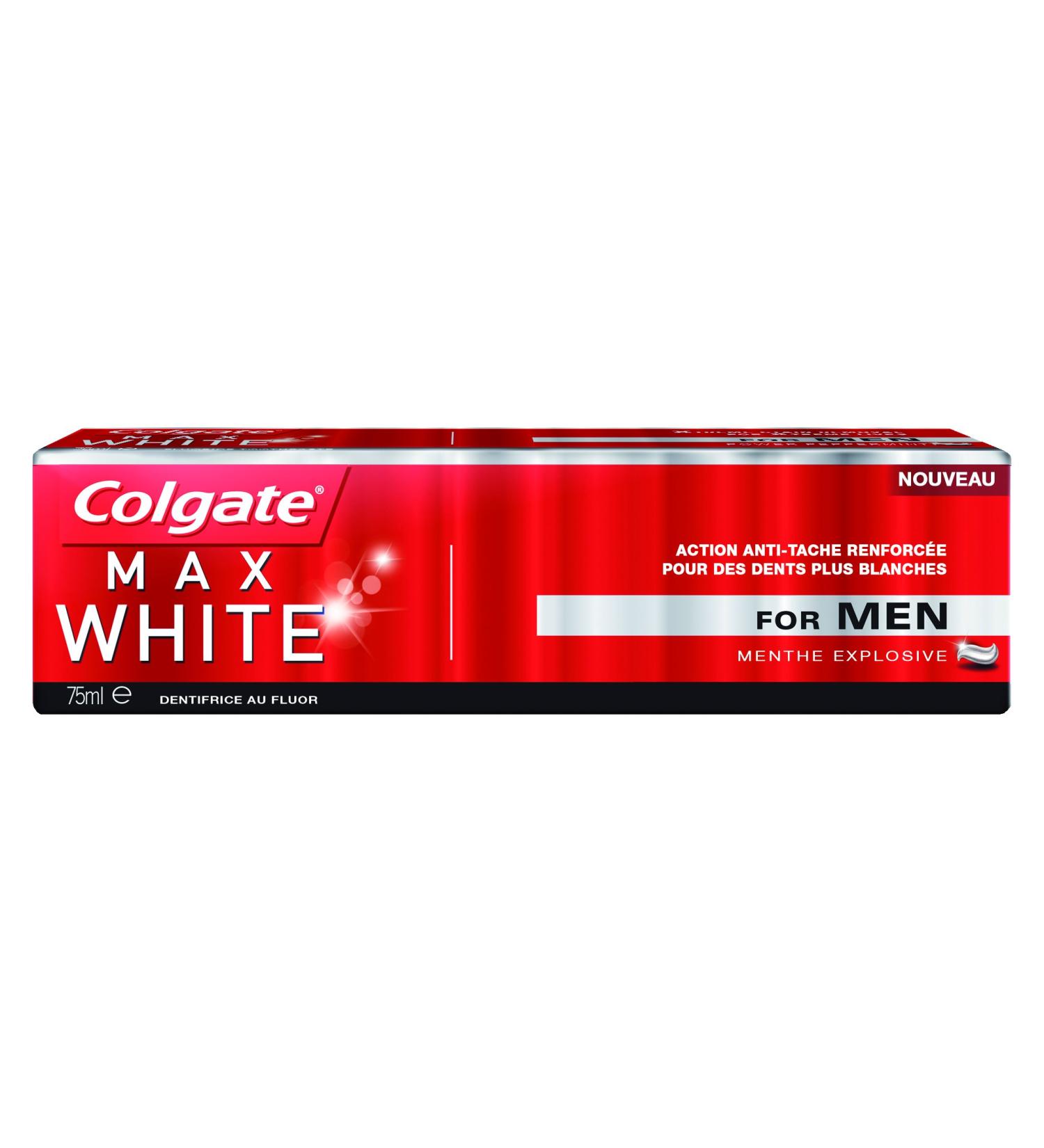 Colgate MaxWhite Toothpaste for Men 75 ml - Pack of 4