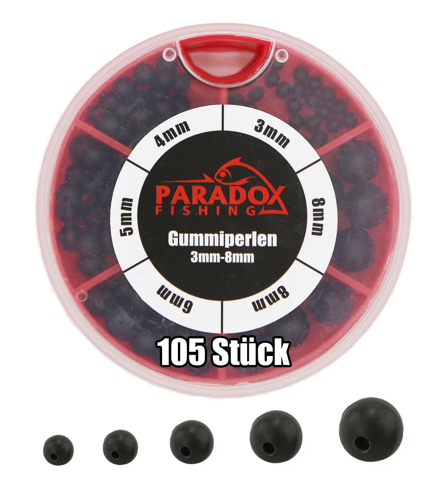 Buy Paradox Fishing Rubber Pearls Set (3mm-8mm) - 105 Pieces | Perfect Fishing Accessories for Stopper and Buttopper - Buy Online on GoSupps.com