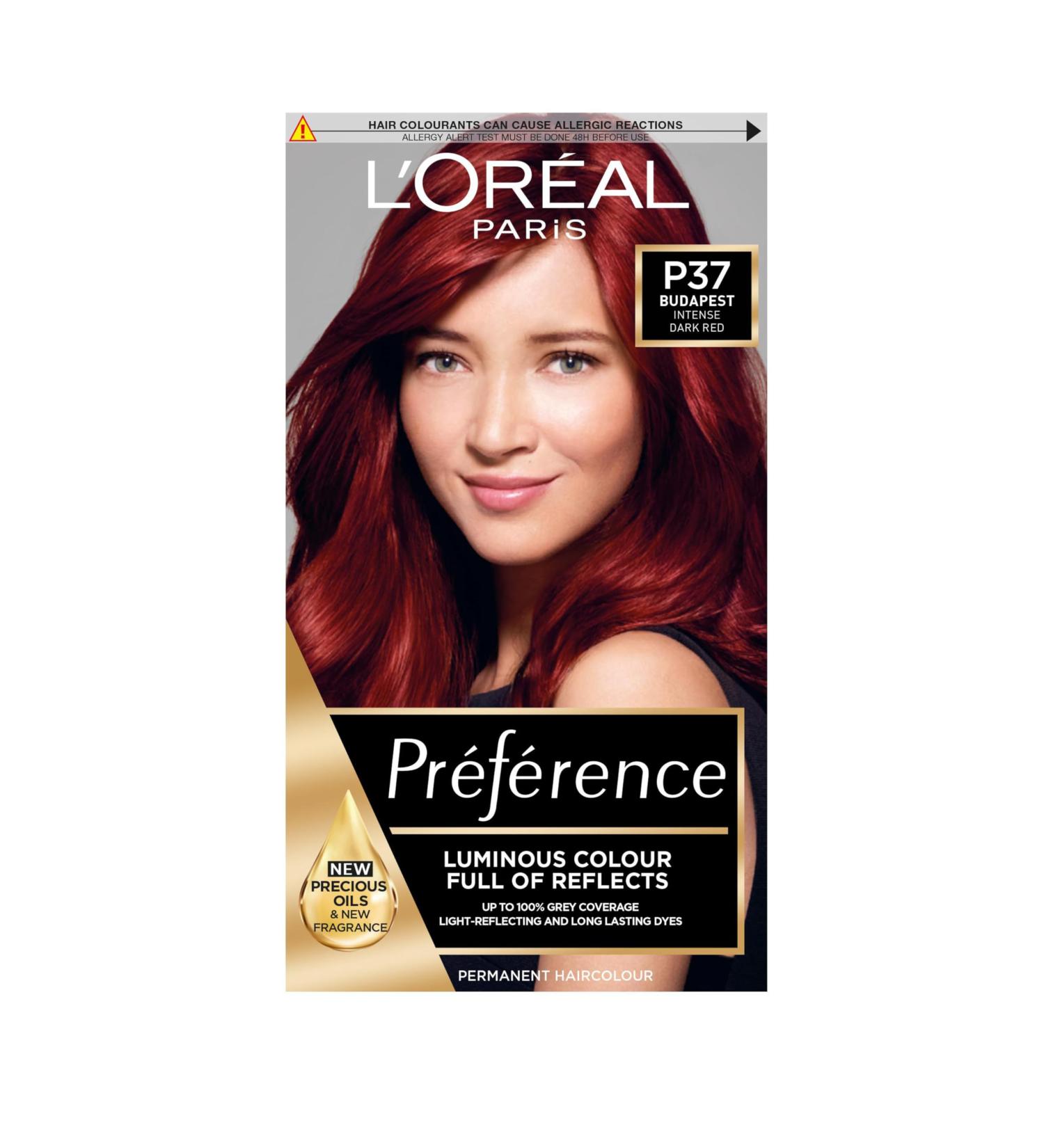L'Oreal Paris Preference Hair Dye P37 Budapest 3.66 - Long Lasting Permanent Hair Colour - Buy Online on GoSupps.com