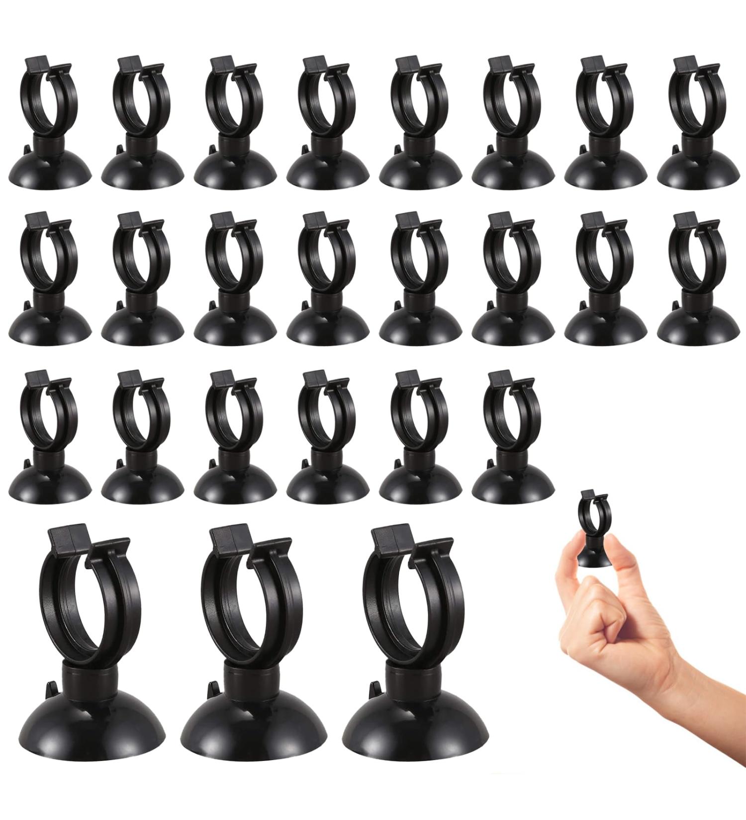 25-Piece Aquarium Suction Cups Set - Durable Clips for Air Hose & Tube | Ideal for Fish Tanks & Aquariums - Buy Online on GoSupps.com