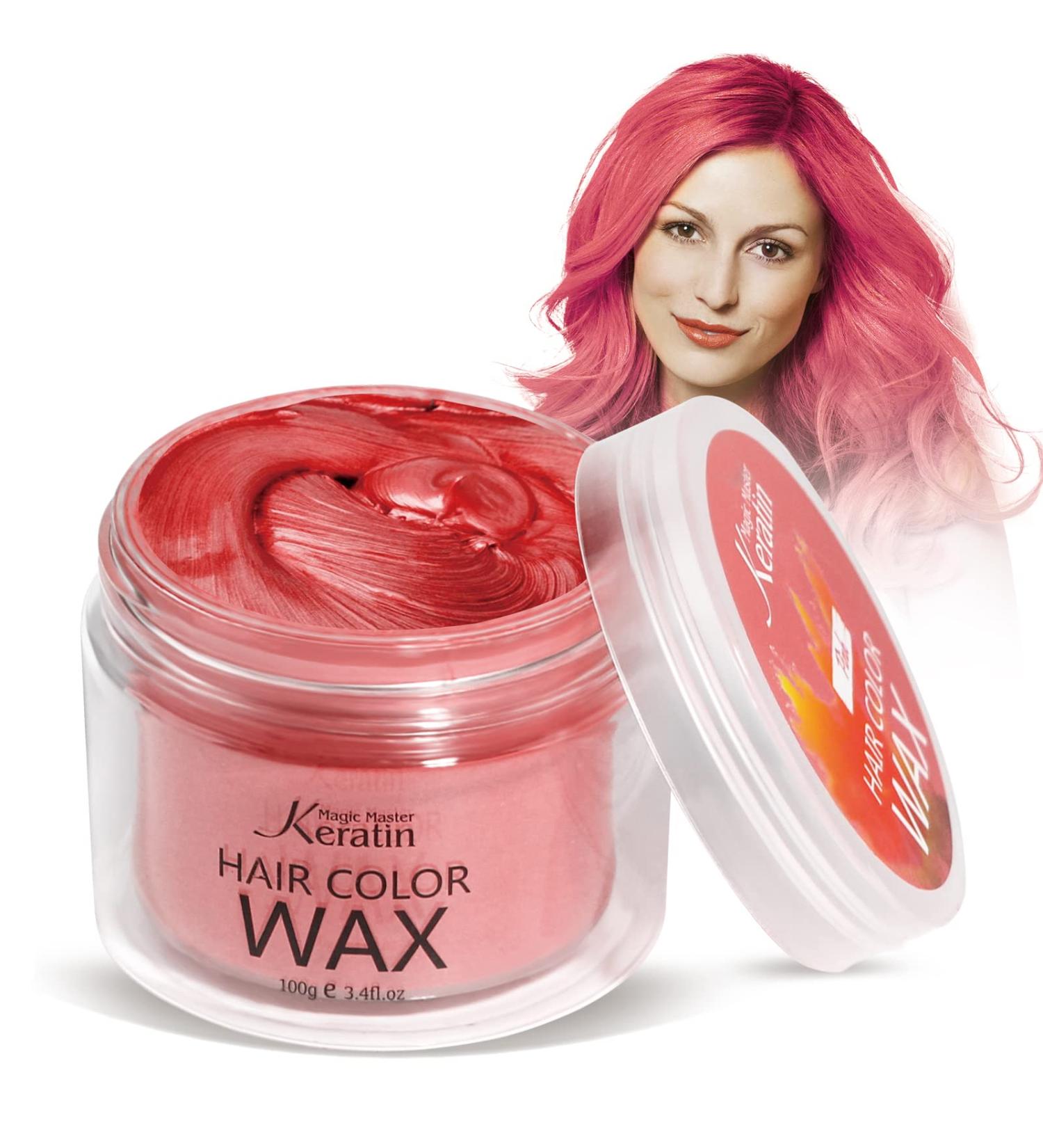 Magic Master Hair Color Wax - Red Temporary Hairstyle Cream for Men & Women | Perfect for Parties Festivals & Cosplay - Buy Online on GoSupps.com