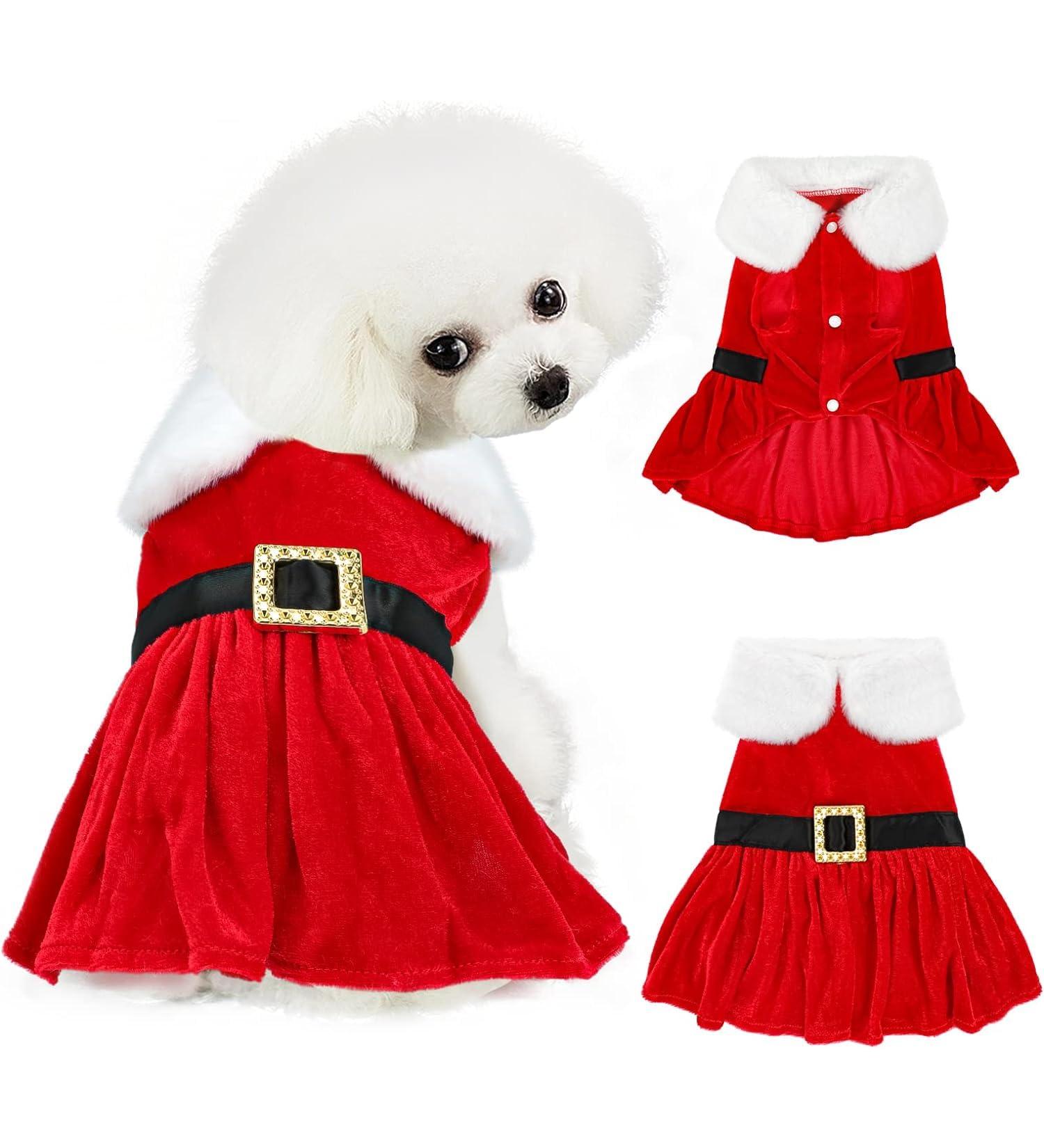 Sbayool Small Dog Clothes Pretty Cute Outfit for Dogs Holiday Birthday Party Beautiful Dog Dress Dog Gift for Chihuahua Poodle Bichon Pomeranian French Bulldog and Other Small Dog M - Buy Online on GoSupps.com