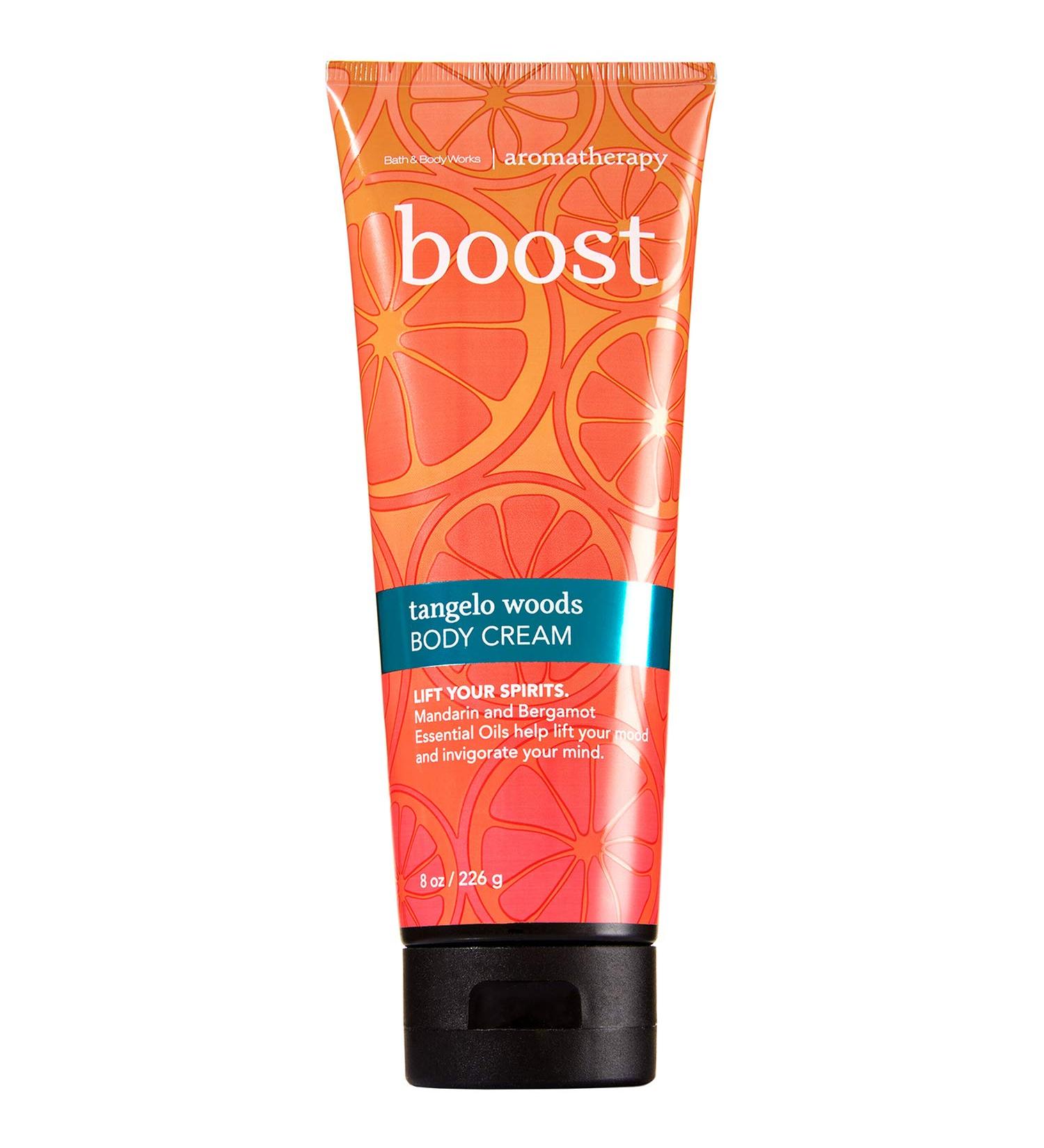 Bath and Body Works Aromatherapy Body Cream Boost - Tangelo Woods 8oz