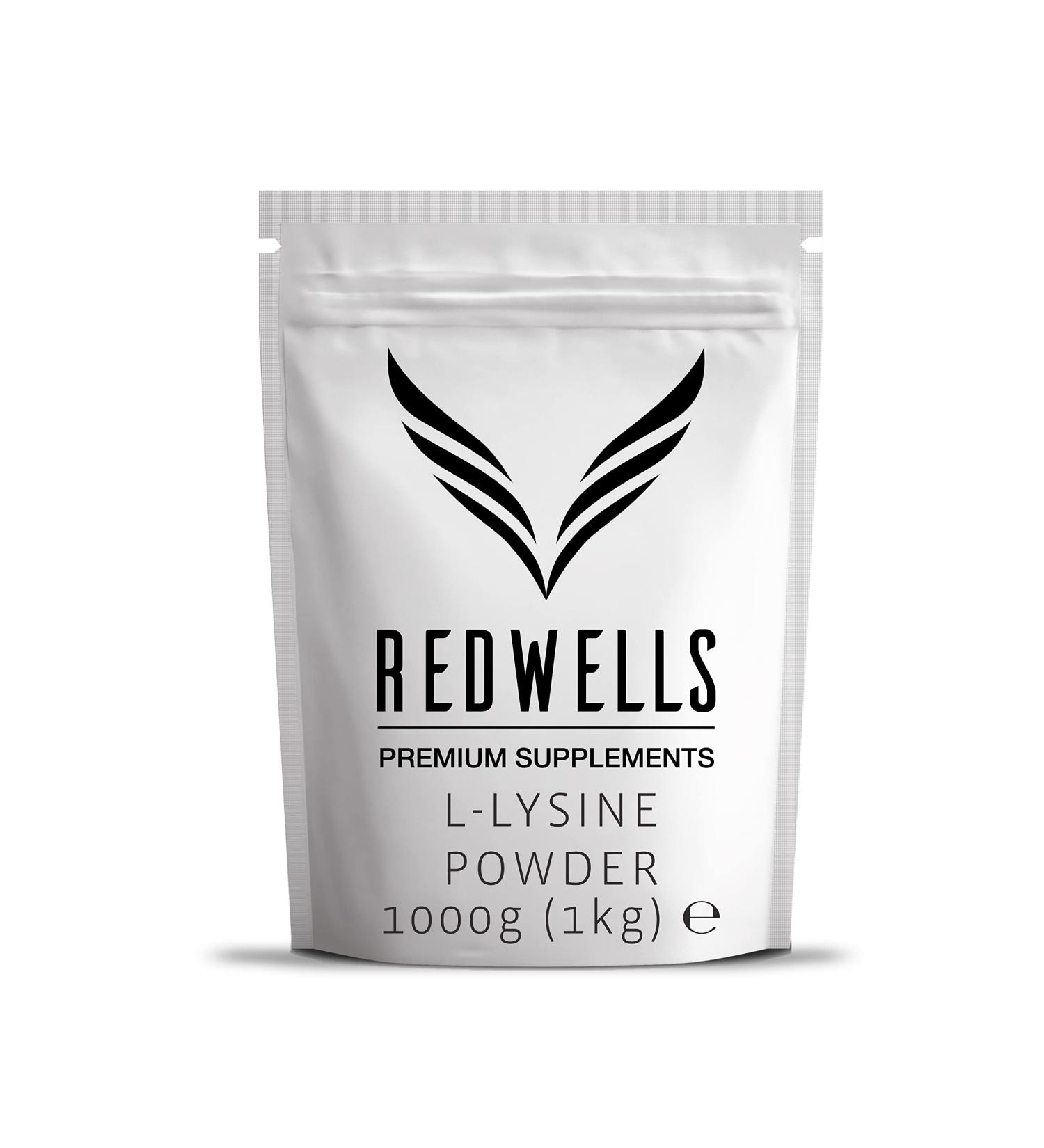Lysine Powder REDWELLS Cold Sore Support No Additives GMO Free - 1kg Pack 1 kg (Pack of 1) - Buy Online on GoSupps.com