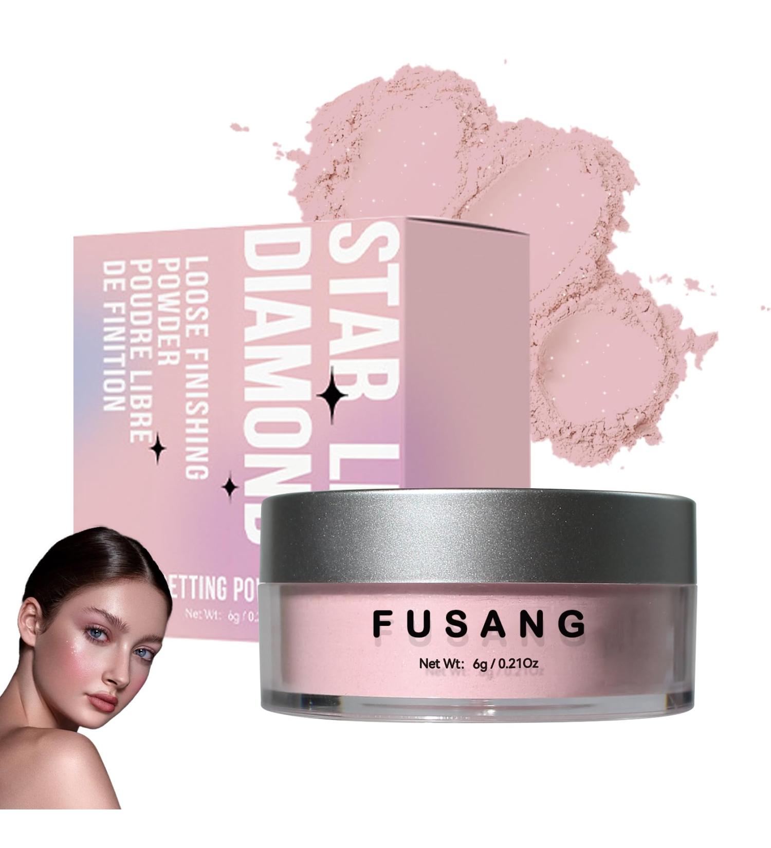 Buy Pink Setting Powder | Oil Control Shimmer Loose Makeup Powder for Long-lasting Finish - Buy Online on GoSupps.com