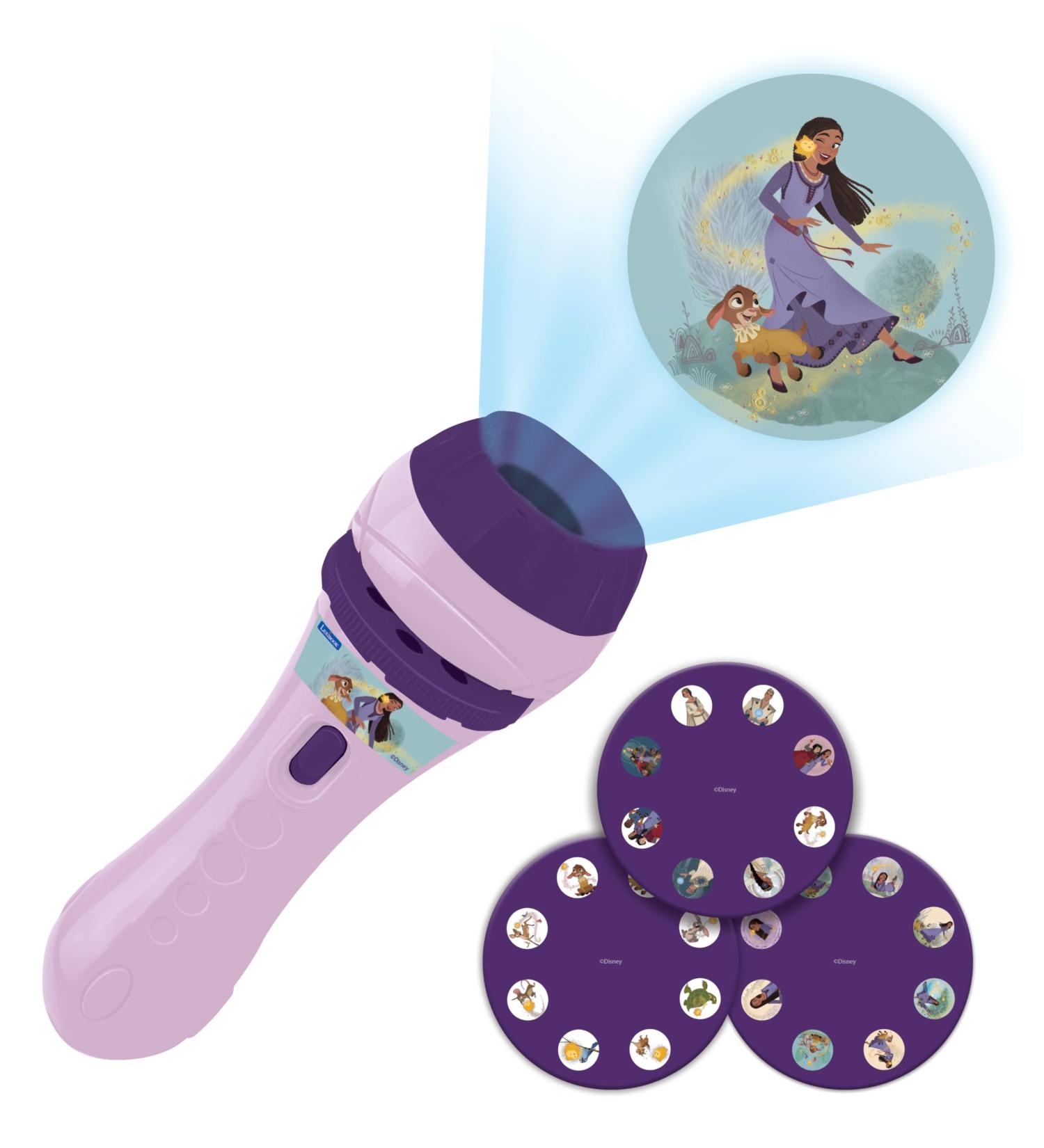 Disney Wish Torch Light and Projector - 3 Discs, 24 Images - Purple - Buy Online on GoSupps.com