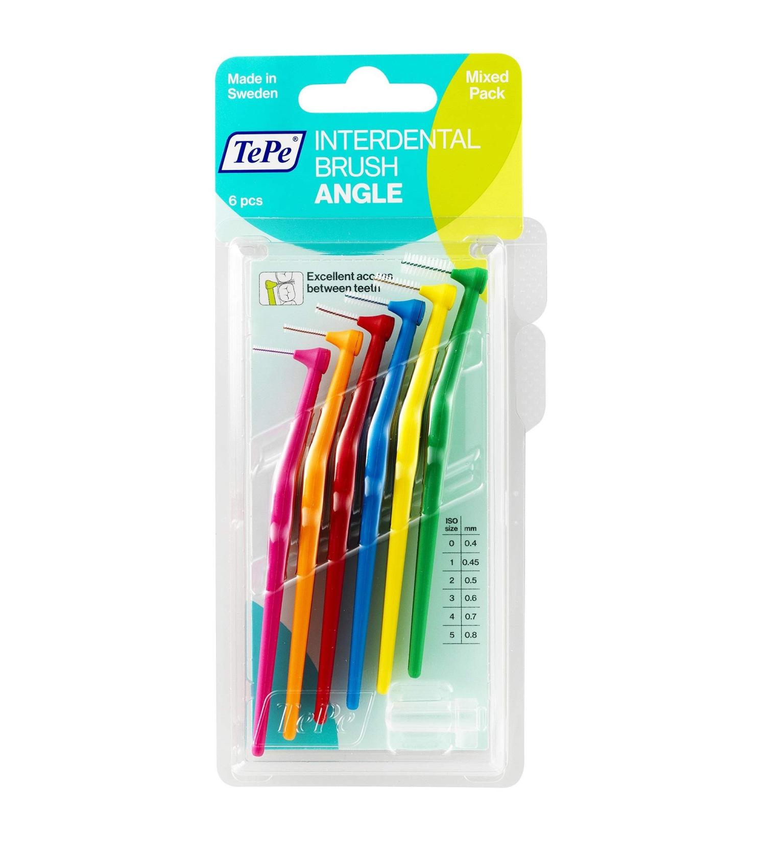 TePe Interdental Brush Original - Mixed Size Set of 6 Pieces | Essential Dental Care for Healthy Gums - Buy Online on GoSupps.com