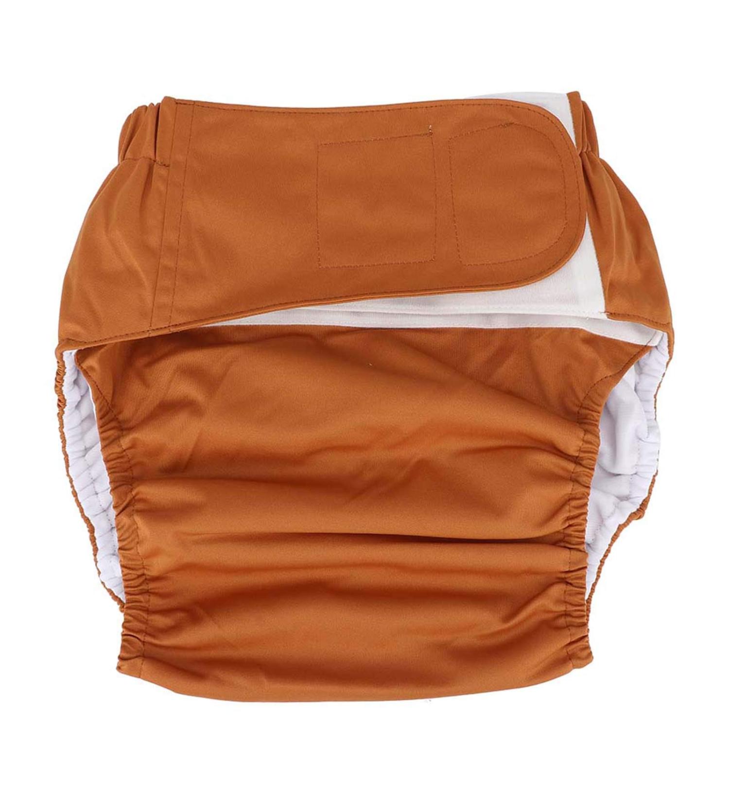 Adult Pocket Nappy Reusable Cloth Diaper - Brown | Elderly Incontinence Care Underwear - Buy Online on GoSupps.com
