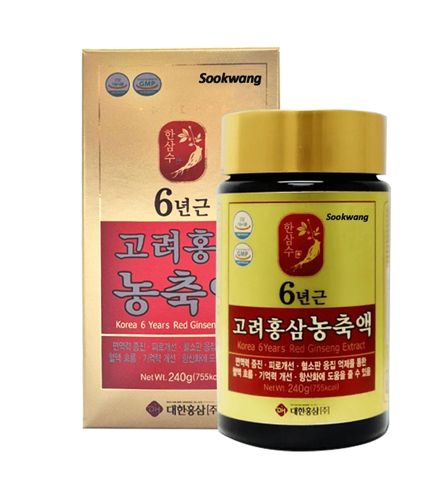 Sookwang Korean Red Ginseng Extract Traditional Korean Herbal Tea Enjoy Hot or Cold Family-Friendly and Gift-Ready_240g (8.47 oz)_1ea - Buy Online on GoSupps.com