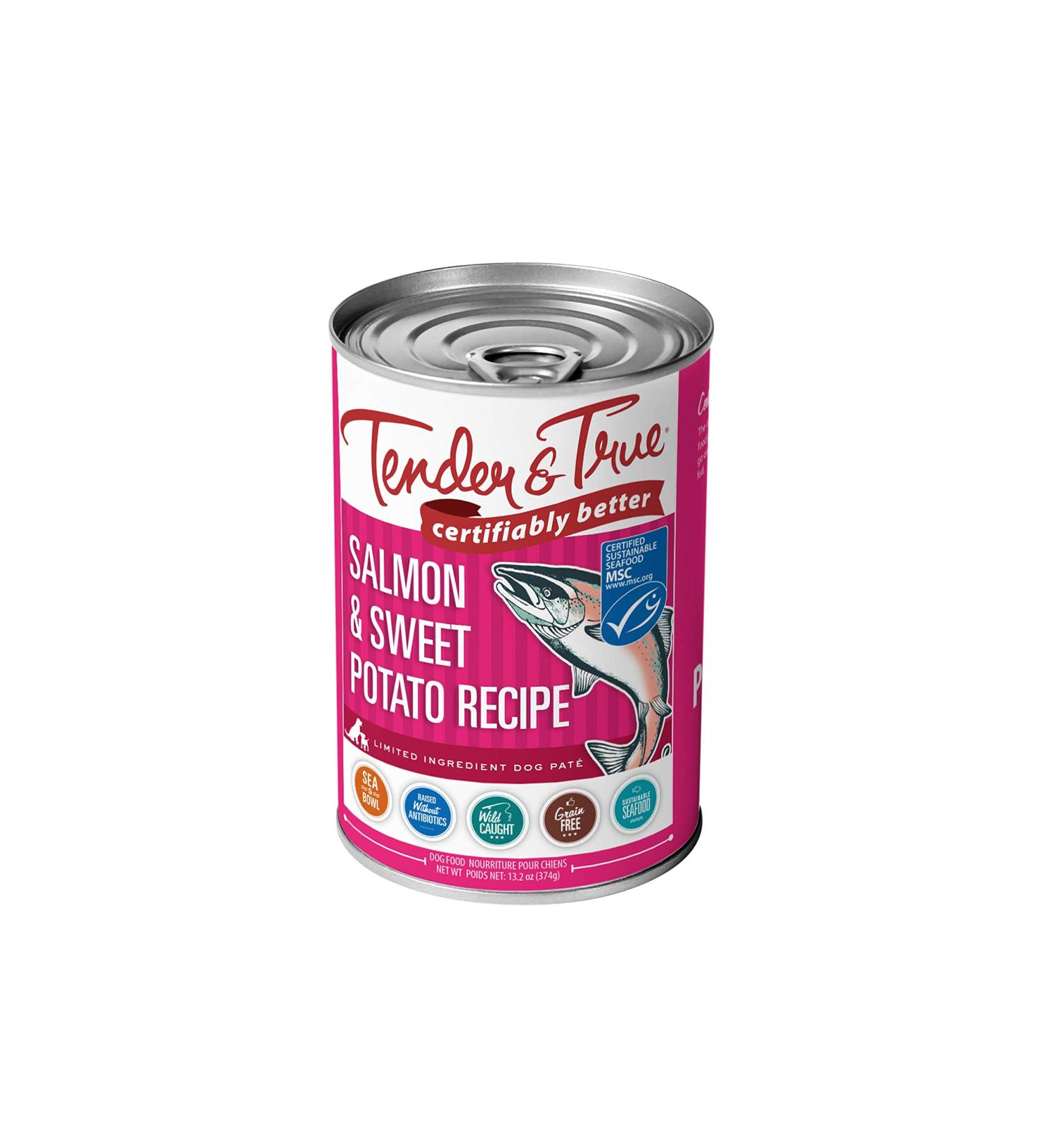 Tender & True Salmon & Sweet Potato Canned Dog Food - 12 Pack | Premium Grain-Free Nutrition - Buy Online on GoSupps.com