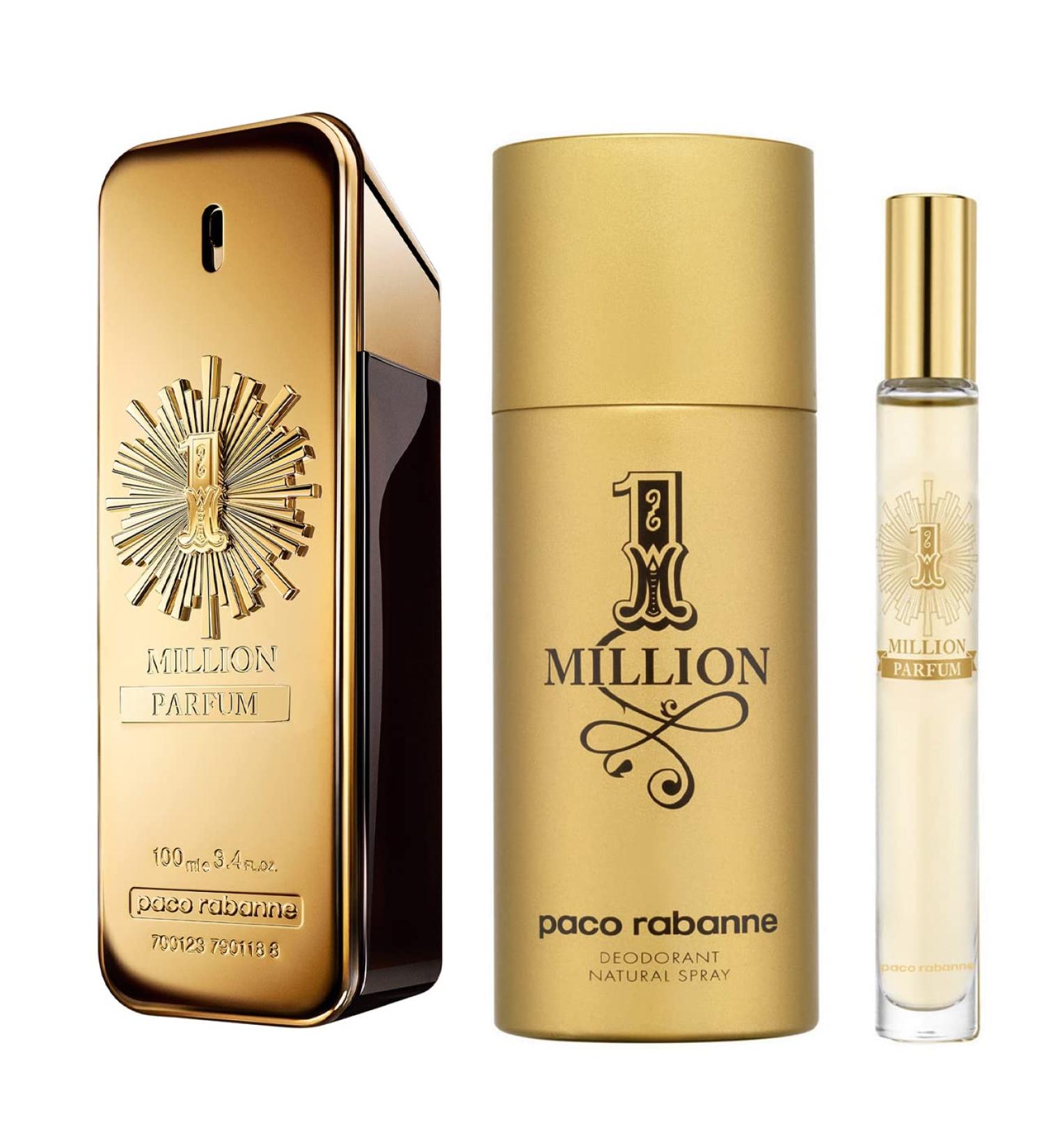 Paco One Million Parfum 3 Pcs Set: 3.4 Sp (Metal Box) - Buy Online on GoSupps.com