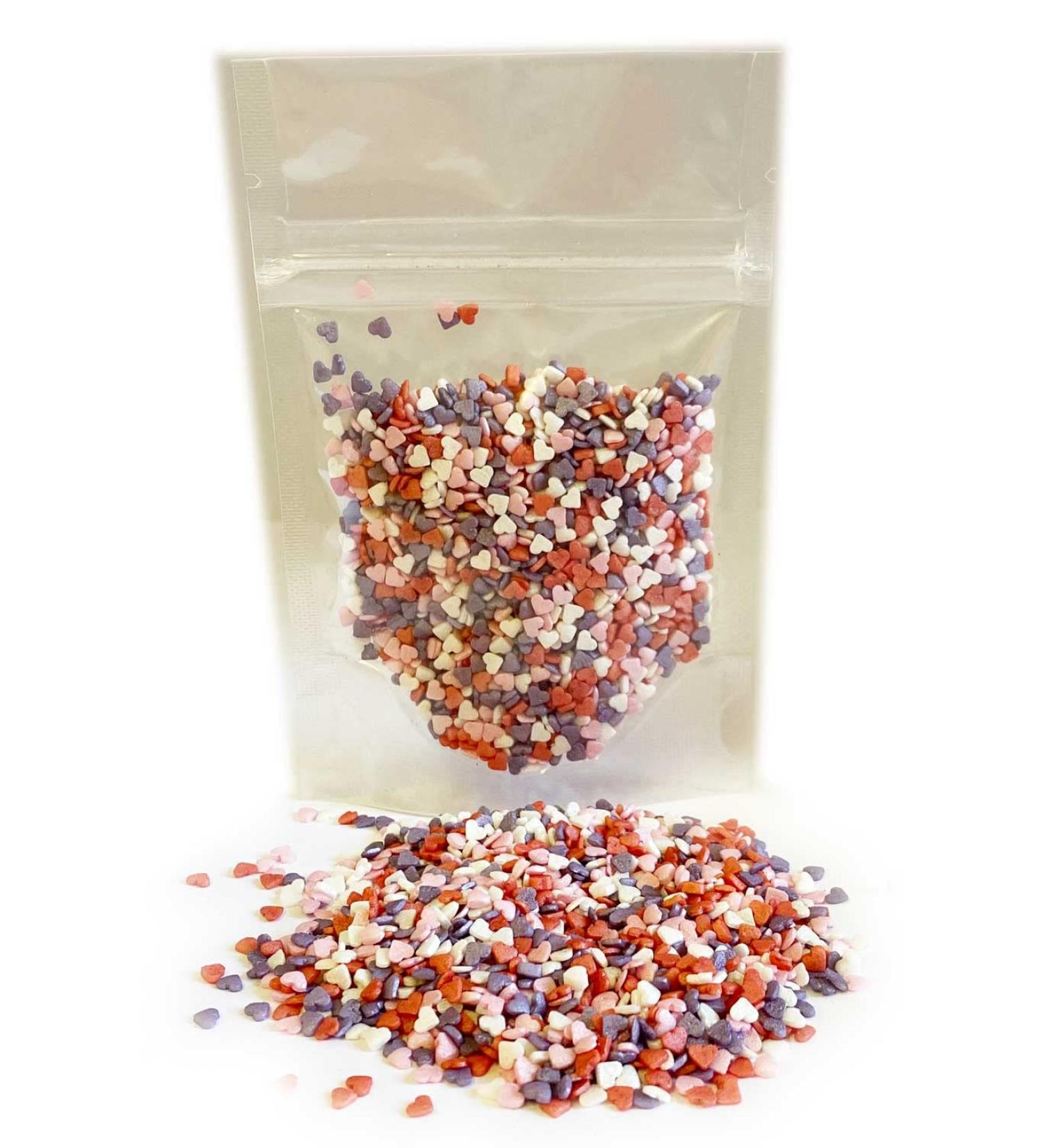 A Pinch Of - Mini Dream Glimmer Love Hearts Mix - Valentine's Day Cake Topper Sprinkles - 25g Edible Glimmer Cupcake Decorations - Perfect for Birthdays Weddings & Romantic Celebrations Mini Dream Hearts - Buy Online on GoSupps.com