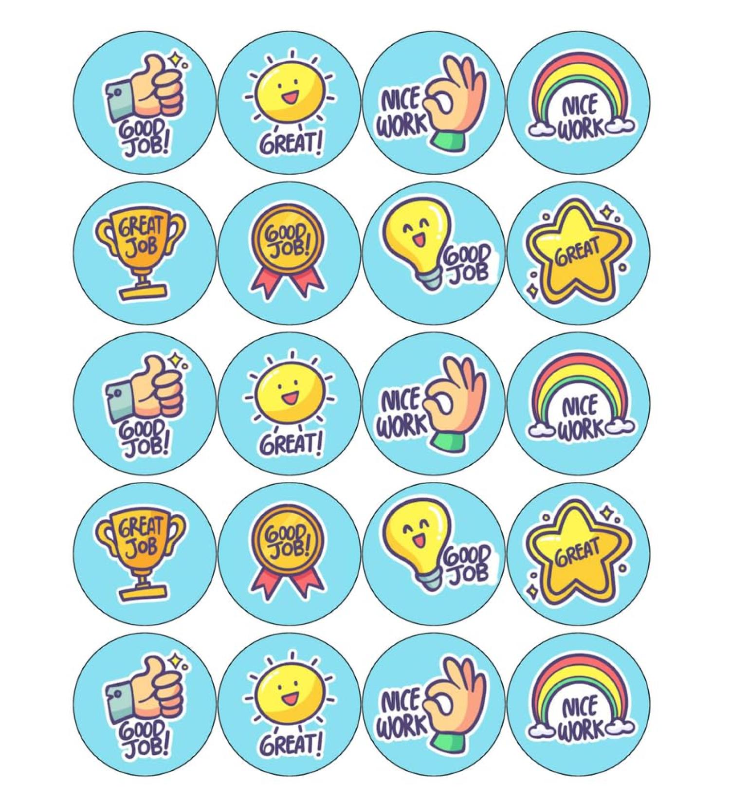 WELL DONE PASSED EXAMS 20 x 5cm PREMIUM EDIBLE ICING ROUND CUP CAKE TOPPERS D5 - Buy Online on GoSupps.com