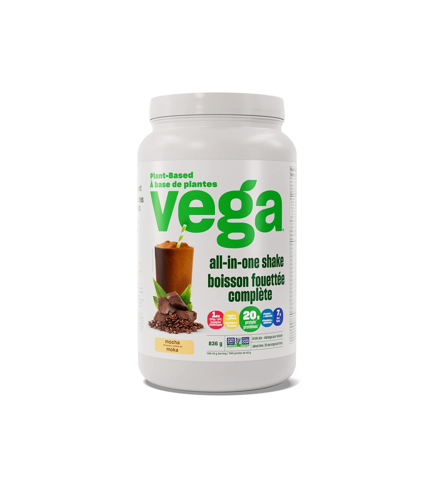 Vega All-in-One Vegan Protein Powder Mocha (20 Servings) Superfood Ingredients Vitamins For Immunity Support Keto Friendly Pea Protein For Women & Men 836g (Packaging May Vary) Mocha 20 Servings (Pack of 1) - Buy Online on GoSupps.com