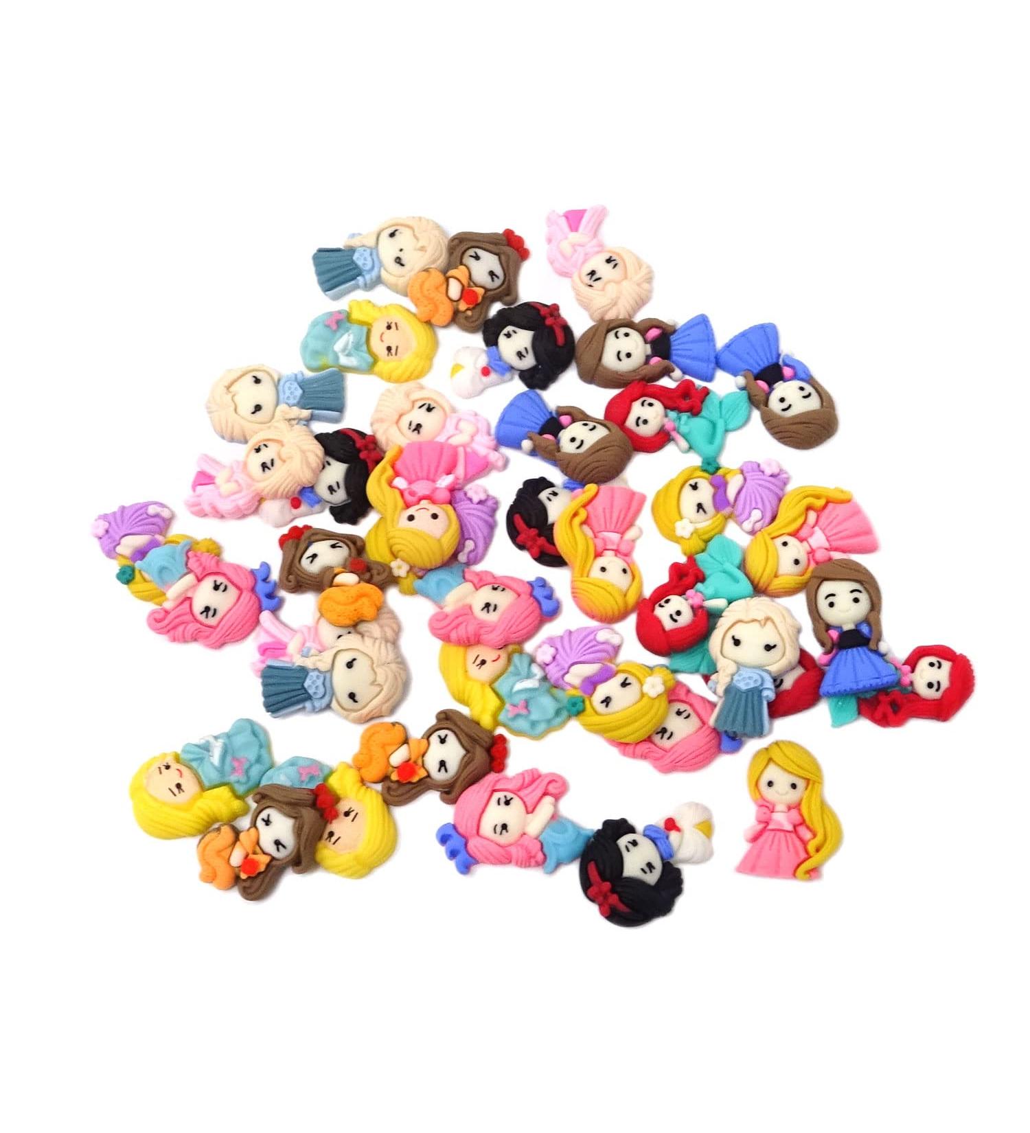 Honbay 40PCS Resin Princess Slime Charms - DIY Crafts Embellishments for Hair Clips, Phone Cases, Scrapbooking & Jewelry Making - Buy Online on GoSupps.com