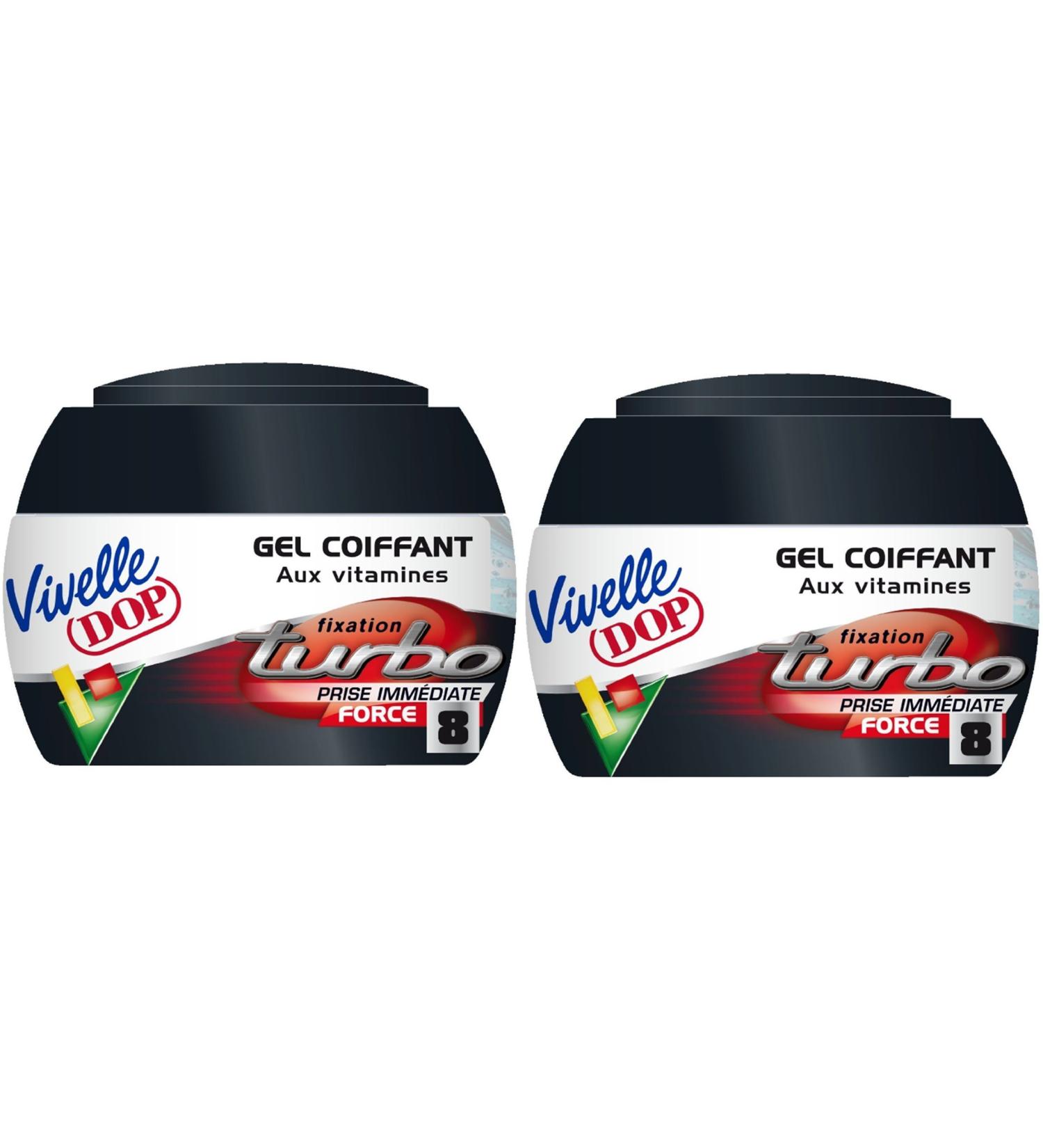 VIVELLE DOP - Turbo Strength 8 Hold Vitamin Styling Gel For Men - 150 ml - Pack of 2
