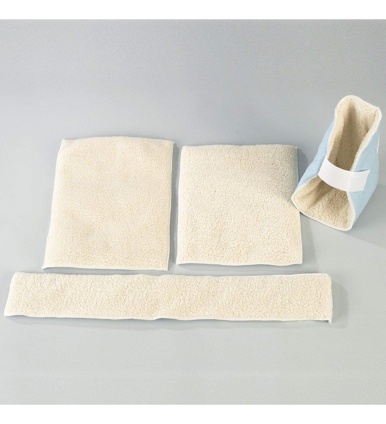 Sammons Preston Universal Two-Piece Patient Pad Kit (Lambswool), Super Comfortable, Ultra Soft, and Reliable Protecting Support, Patient Pad for CPM Rehabilitation to Protect Patients From Harsh Metal