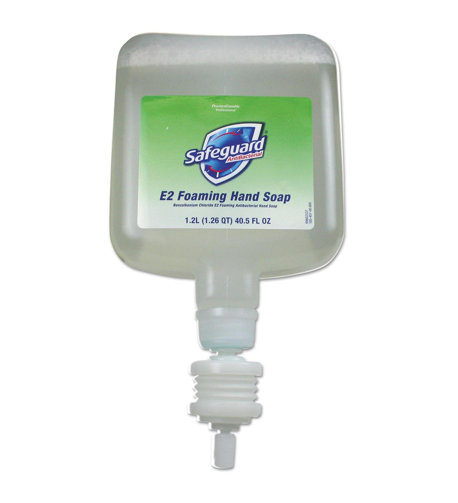 Safeguard 47434 Antibacterial Foam Hand Soap E-2 Formula 1200 ml Refill 4/Carton
