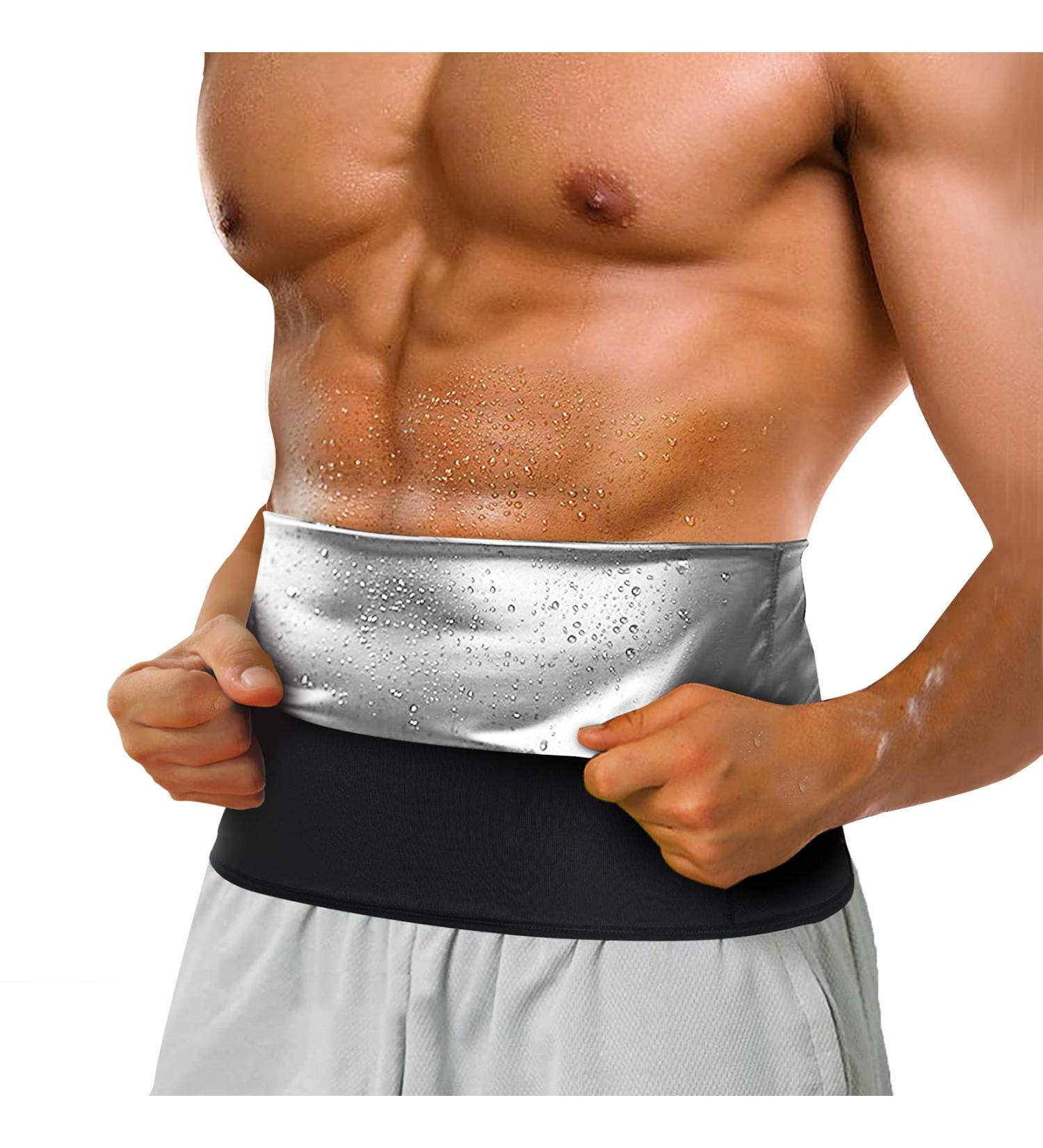 Bingrong Men's Belly Path Fitness Belt - Sauna Body Shaper & Corset for Optimal Figure Shaping - Black - Buy Online on GoSupps.com