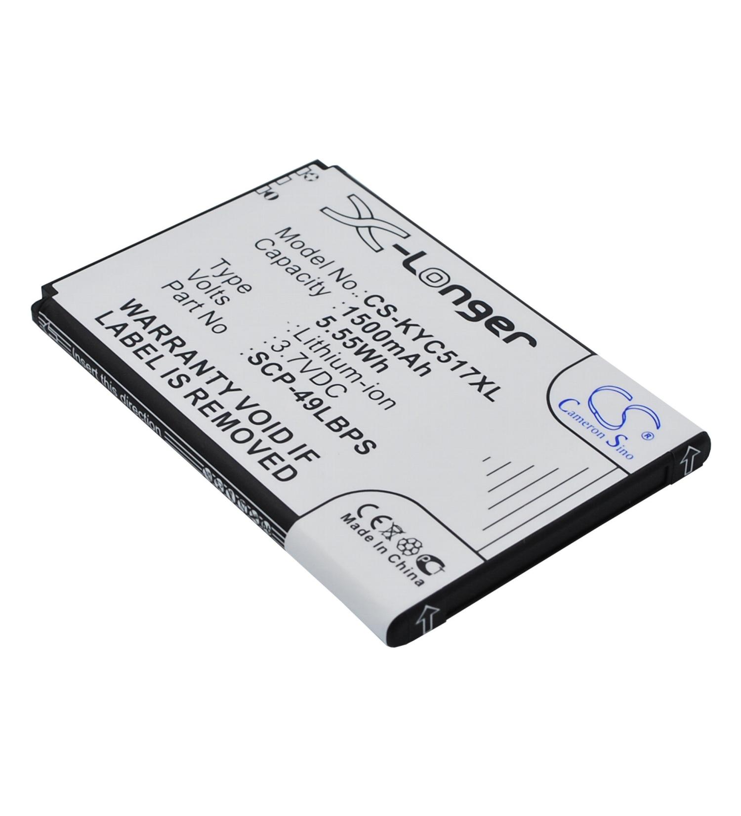 1500mAh Replacement Battery for SCP-49LBPS - Compatible with C5155 C5170 Hydro Plus Rise & More - Buy Online on GoSupps.com