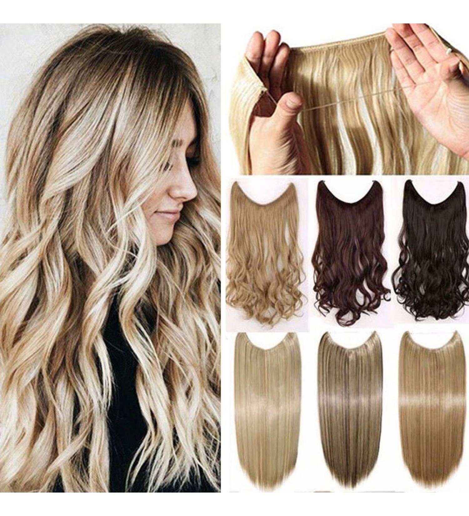 Rich Choices 50cm Dark Black Hair Extension Weft Thickening Wavy Hairpiece for International Shipping - Buy Online on GoSupps.com