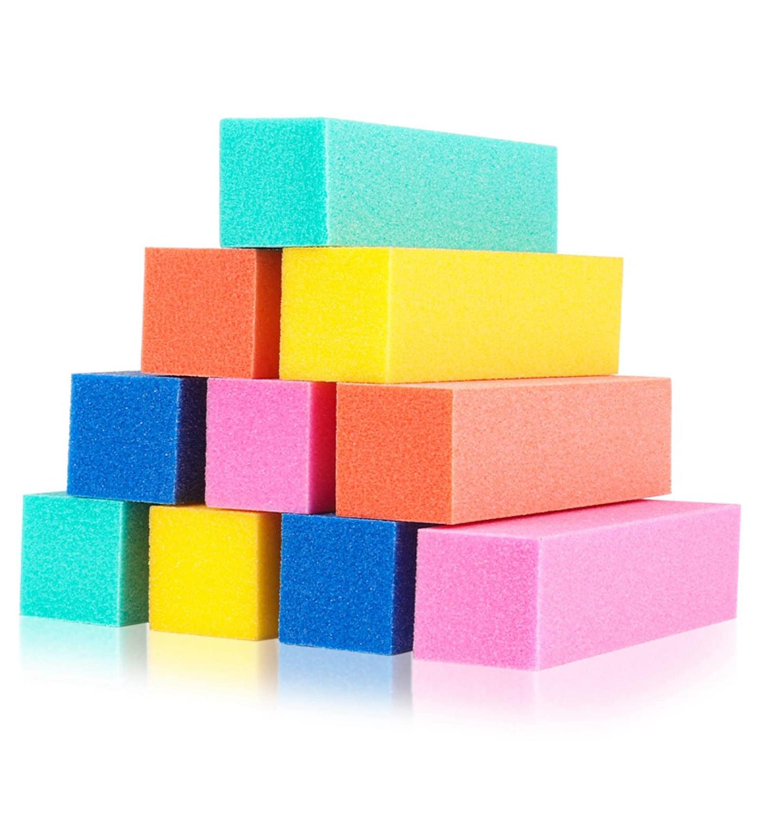 upain 10pcs Nail Sanding Blocks 4 Way Professional Nail Buffer Blocks 120 Grit Nail File Sanding Blocks Acrylic Nail Art Manicure Care Tools - Buy Online on GoSupps.com
