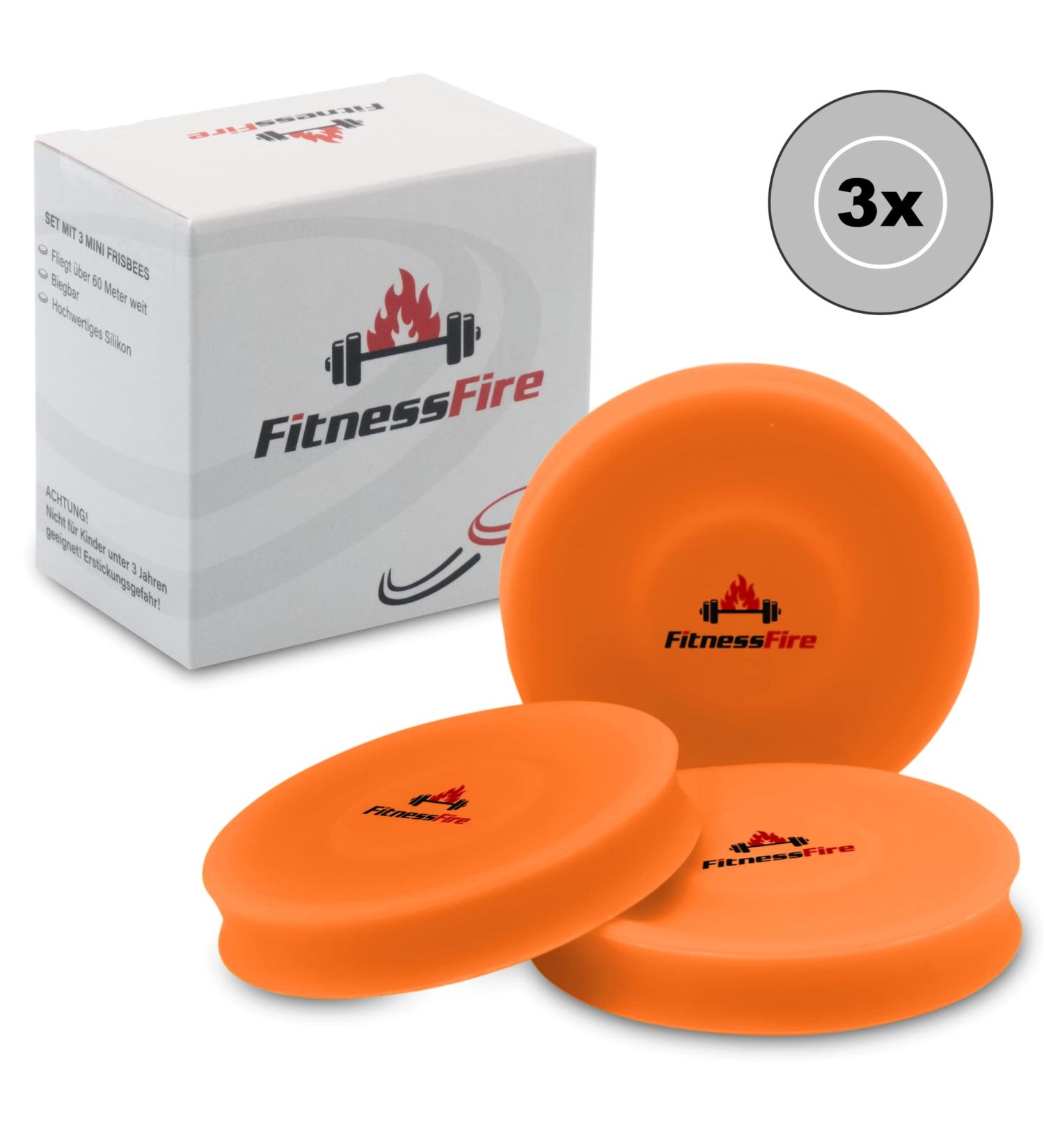 3 Set Mini Frisbee - Fly Over 60 Meters | Trendy Neon Orange Alternative to Traditional Frisbee - Perfect for International Shipping! - Buy Online on GoSupps.com