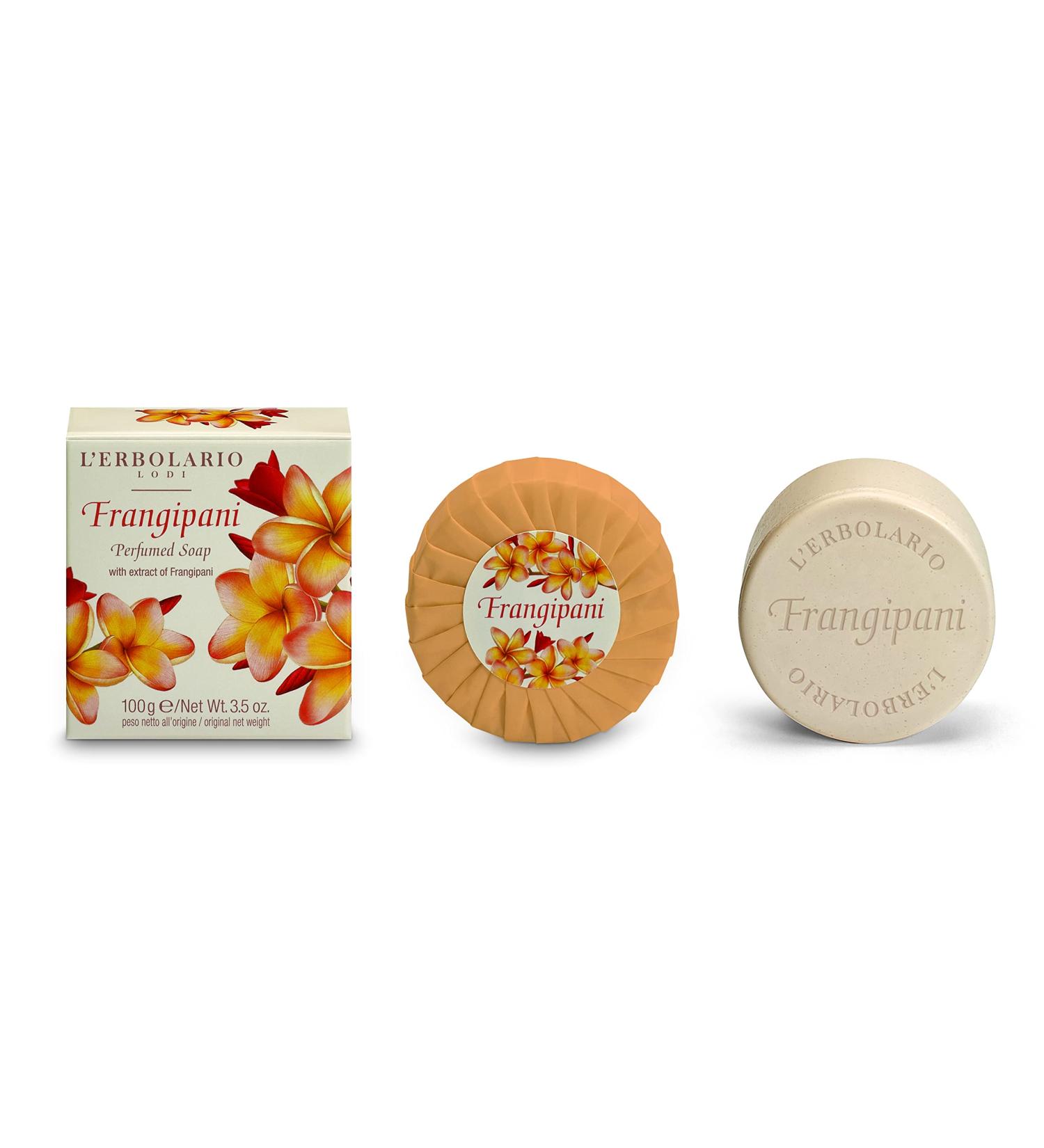 LErbolario Frangipani Perfumed Soap for Unisex - 3.5 oz | Buy Internationally | Luxury Skincare - Buy Online on GoSupps.com