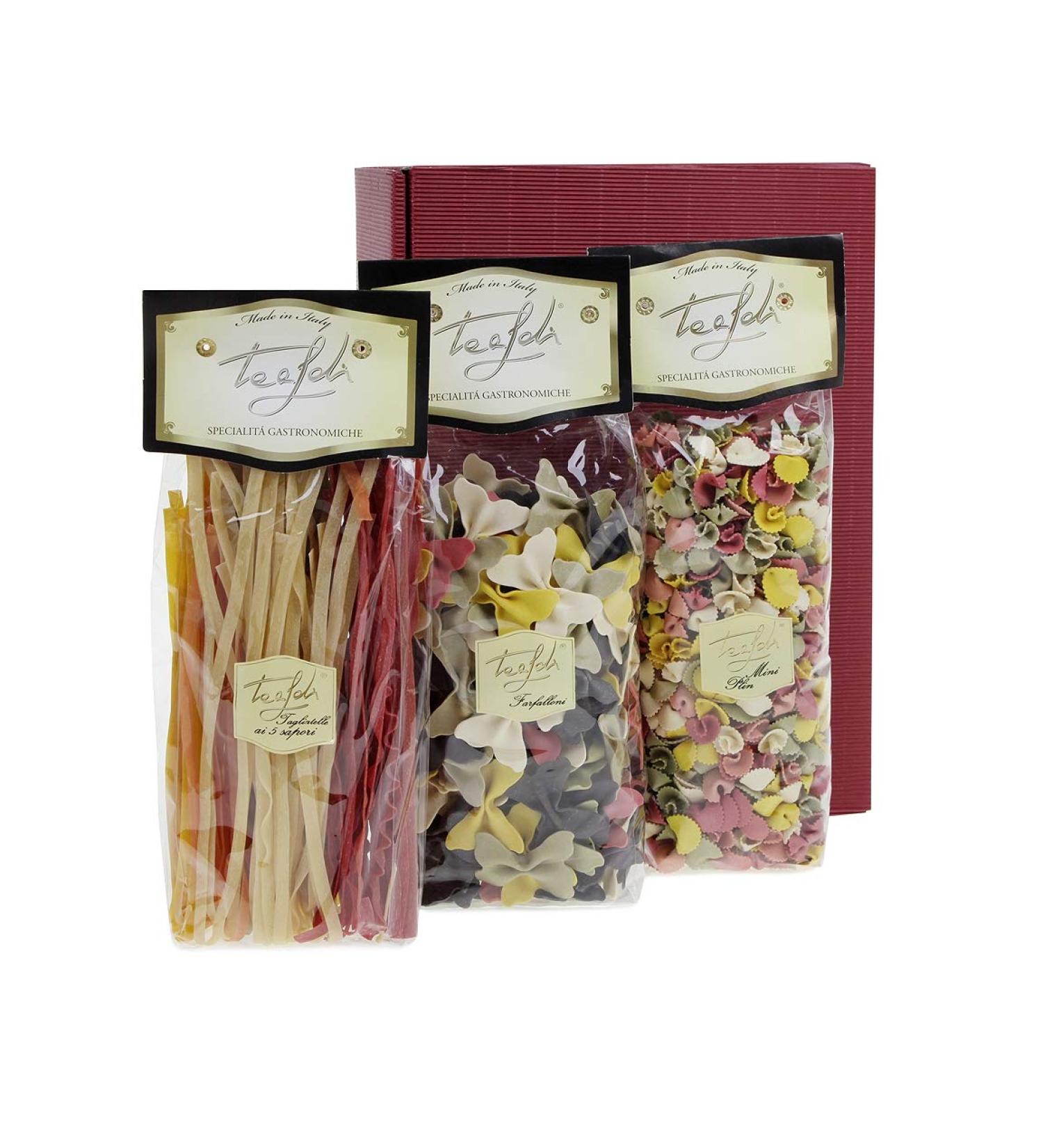 DELICATESSEN Gift Box | Tealdi Multicolore Pasta & Gourmet Gift Ideas | International Shipping Available - Buy Online on GoSupps.com