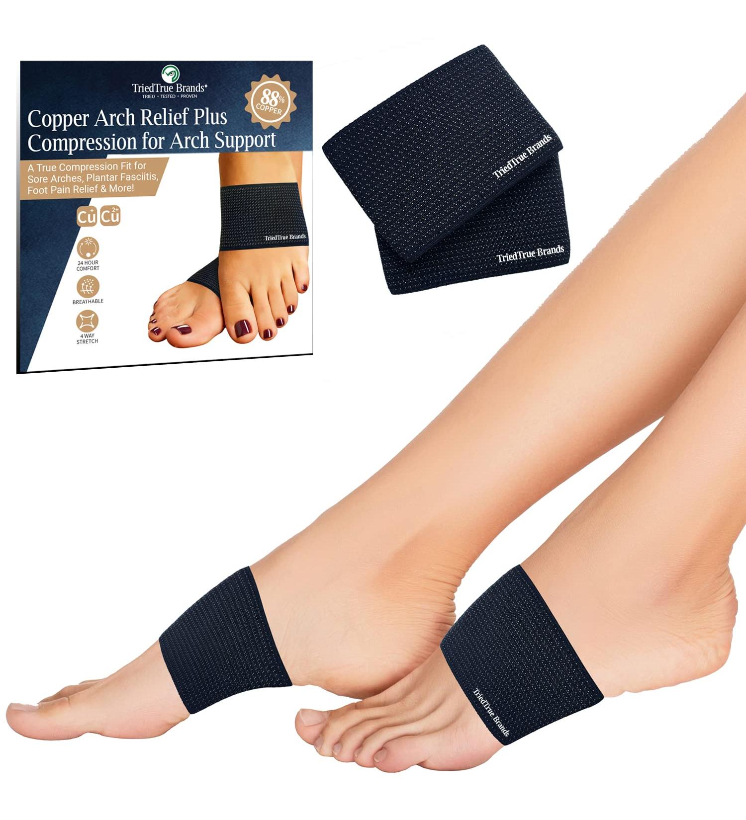2023 Design Copper Arch Relief Compression Sandals for Plantar Fasciitis & Arch Support - Buy Online on GoSupps.com