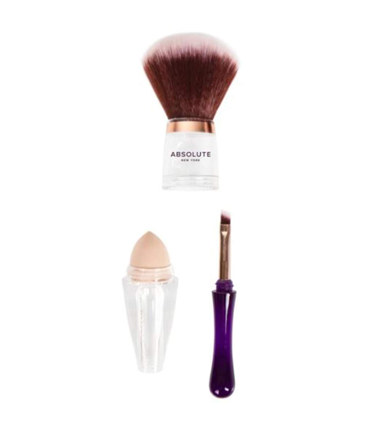 Absolute New York 3-in-1 Multi Purpose Makeup Brush | Versatile Beauty Tool for Flawless Application - Shop Now - Buy Online on GoSupps.com