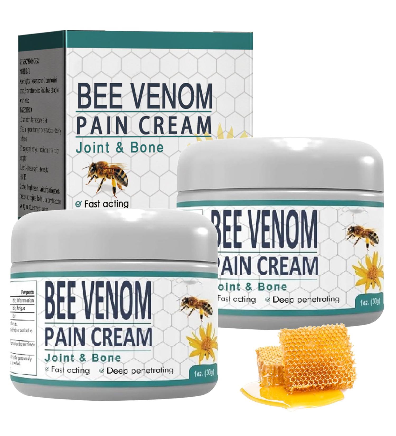 Twin Pack New Zealand Bee Ve-nom Joint Relief Gel New Zealand Bee Ve-nom Cream Joint and Bone Gel Bee Ve-nom Cream Provides for Back Neck Hands Feet Joints Etc - Buy Online on GoSupps.com