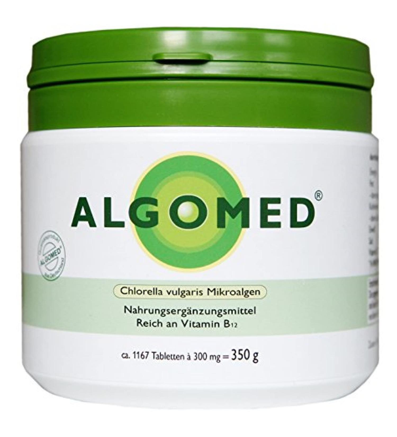 Premium Chlorella Tablets from Germany - Pure Vegan Chlorella Vulgaris | Algomed 1-Pack (350g) - High-Quality Algae Supplement - Buy Online on GoSupps.com