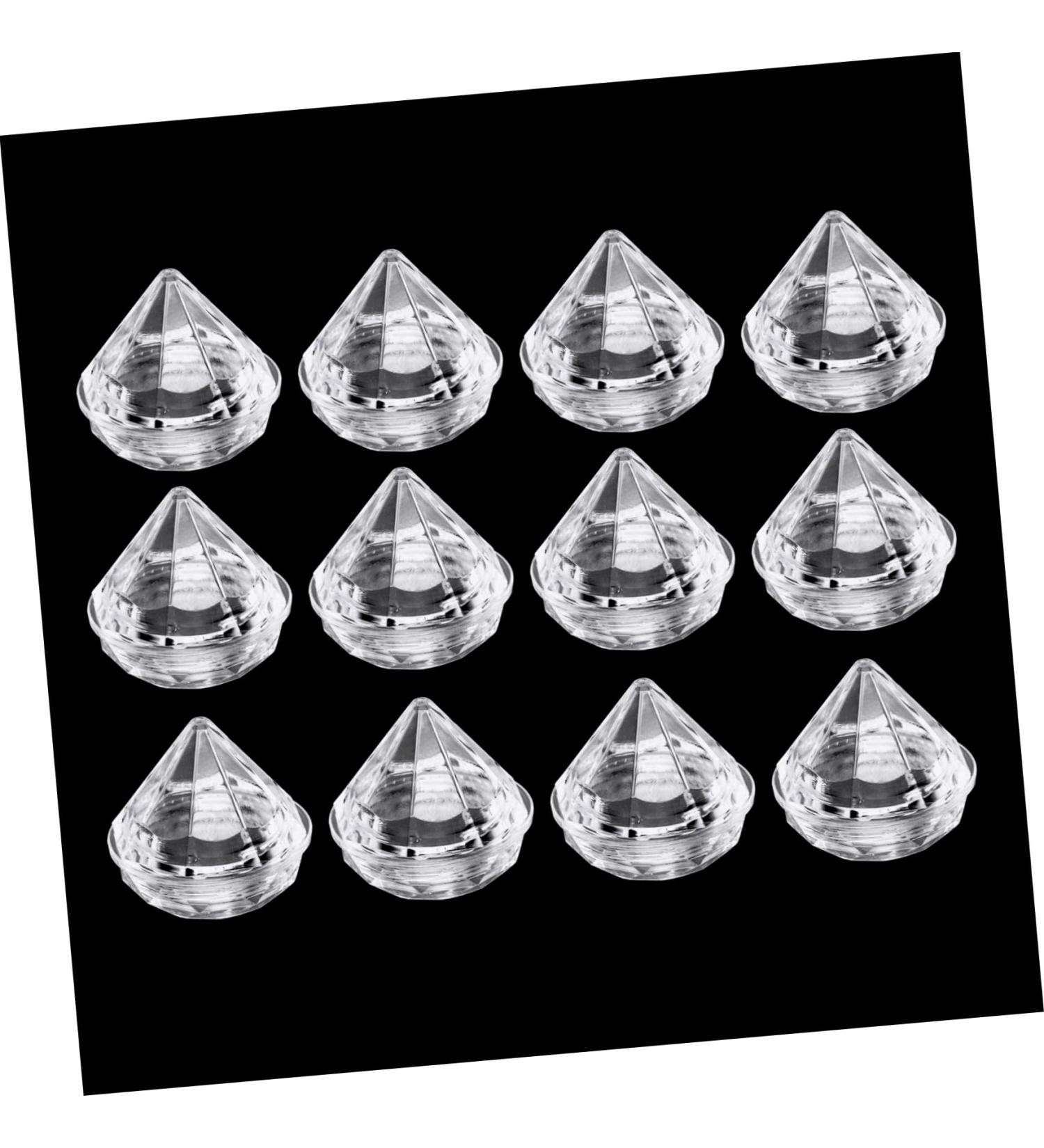 NOLITOY 90 Pcs Eye Shadow Bottle Eyeshadow Creme Blush Mini Cream Jars Cosmetic Sample Jars Sequins Make up 3x3cmx3pcs Transparent Colorx3pcs - Buy Online on GoSupps.com