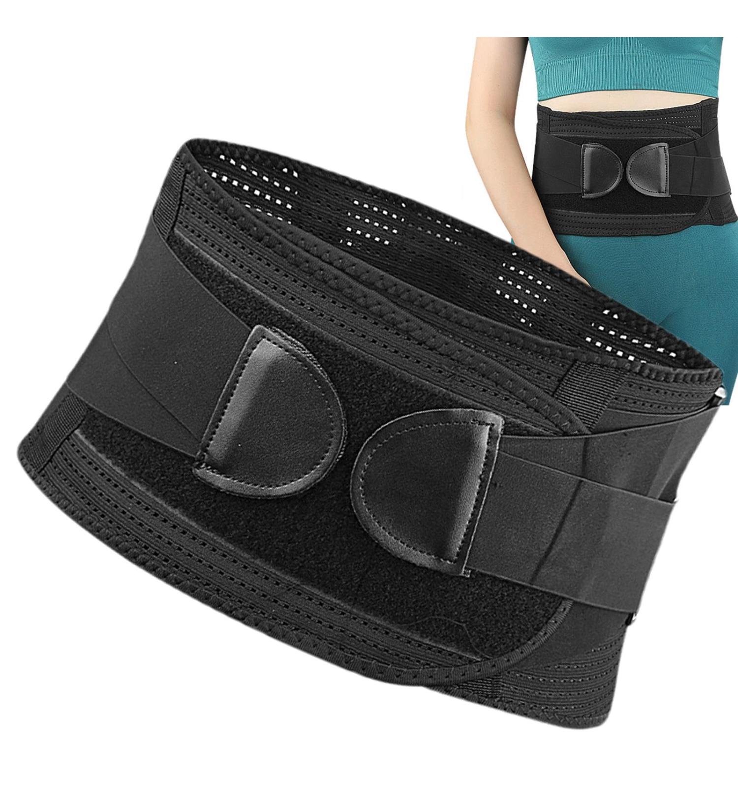 Lower Back Brace - Adjustable Lumbar Support for Pain Relief | Breathable Support Belt for Men & Women - Ideal for Home & Work - Buy Online on GoSupps.com