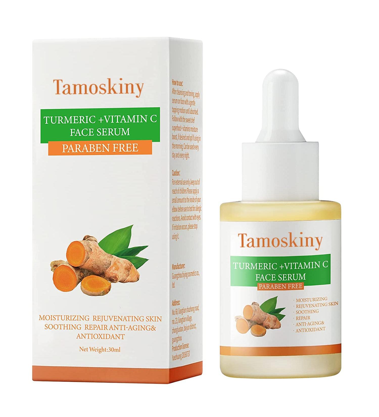 Turmeric & Vitamin C Dark Spot Corrector Serum | Anti-Aging & Moisturizing Formula for All Skin Types - 1oz - Buy Online on GoSupps.com