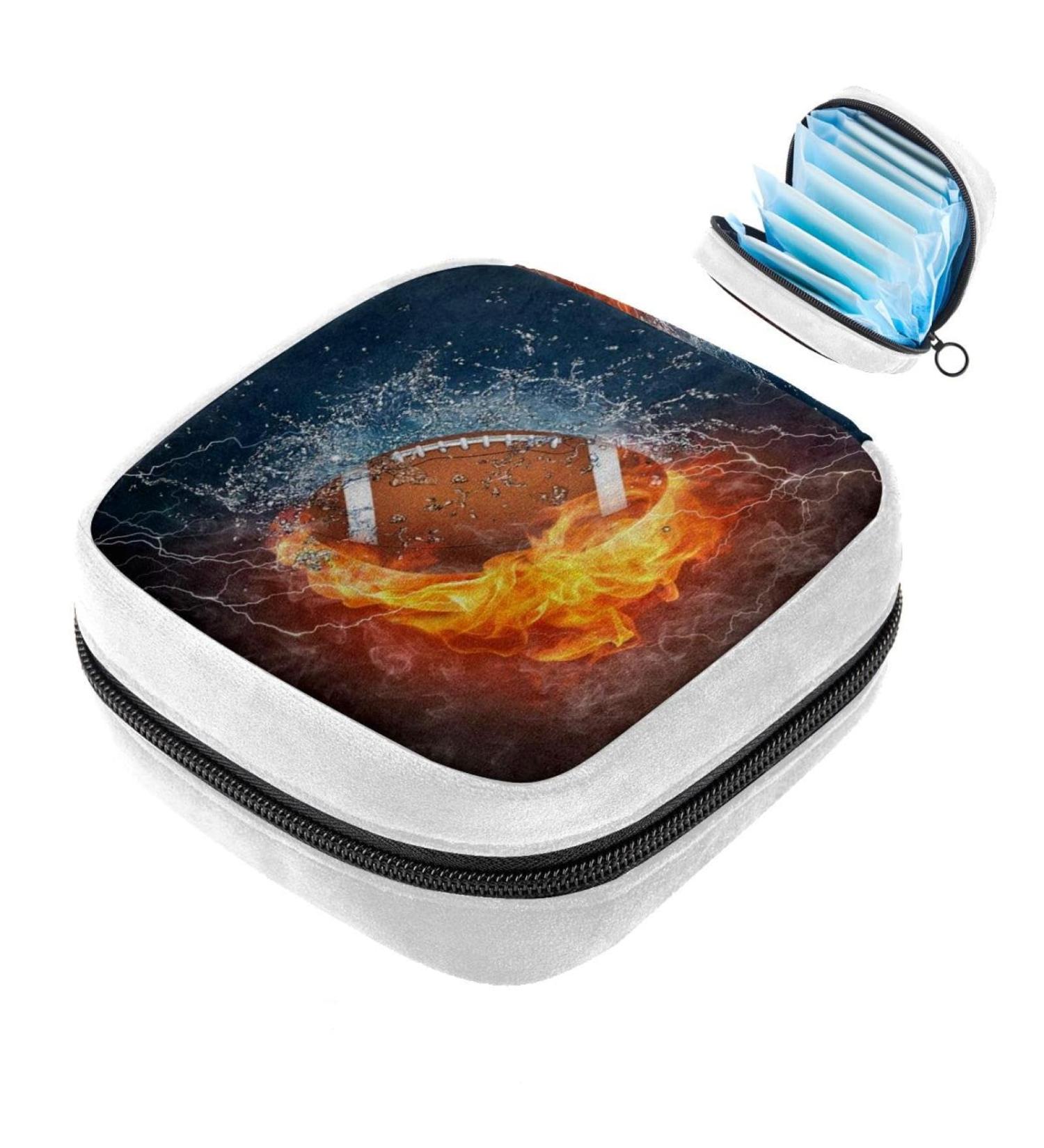 GIAPB Sanitary Napkin Storage Bag | Period Tampon Makeup Pad Pouch | Fire and Water Color 3029 - Buy Online on GoSupps.com