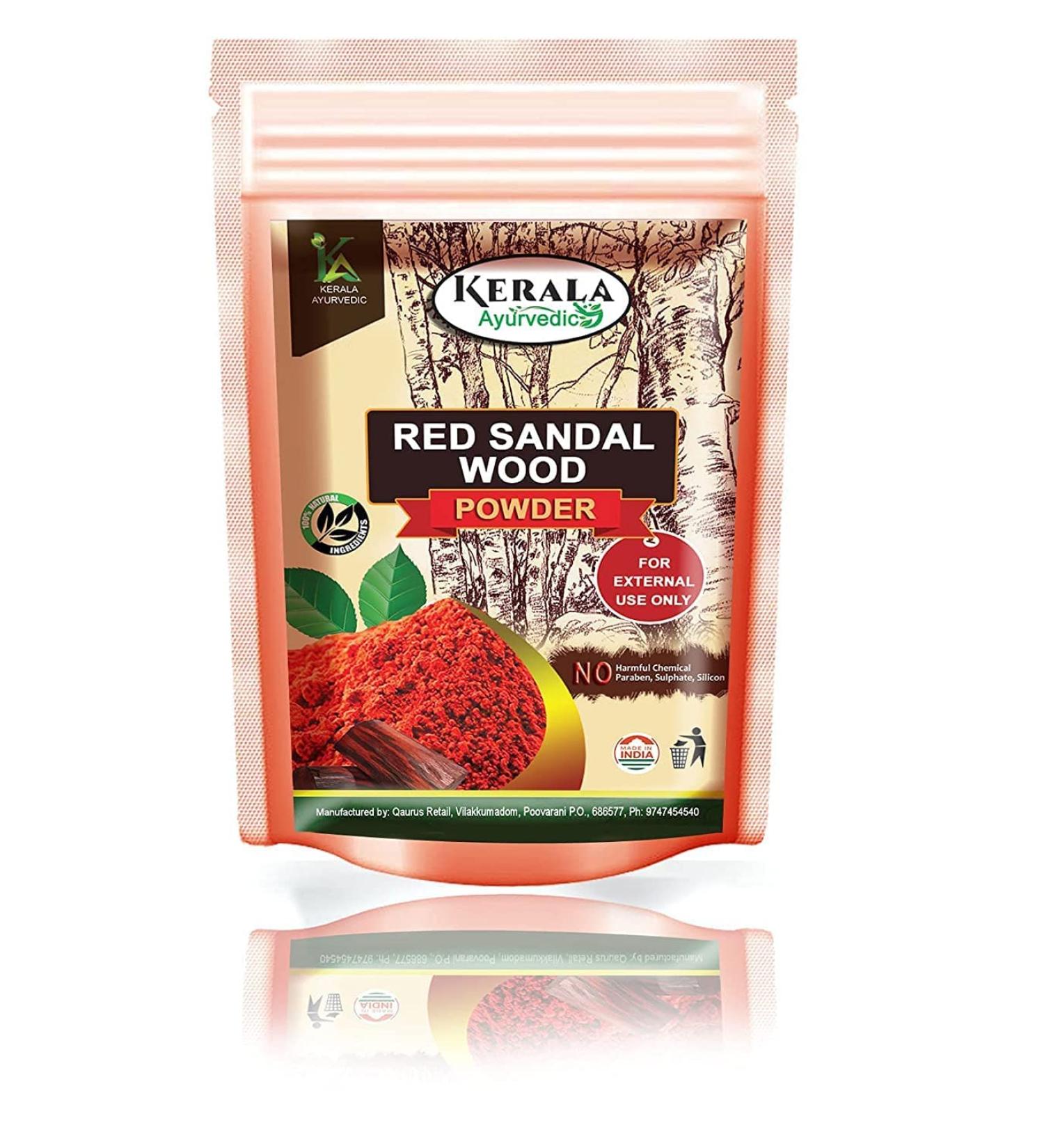 READ QURA Ayurvedic Natural Red Sandal PowderRakthachandana PodiLaal Chandan for Face Pack 200 Gms 200 g