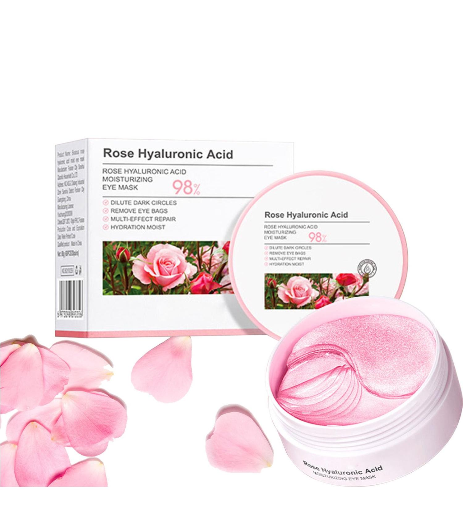Rose Under Eye Mask Rose Under Eye Patches Rose Eye Patches for Dark Circles and Puffy Eyes Hydrating Moisturising Reduce Fine Lines Anti-Ageing Collagen Under Eye Patches - Buy Online on GoSupps.com