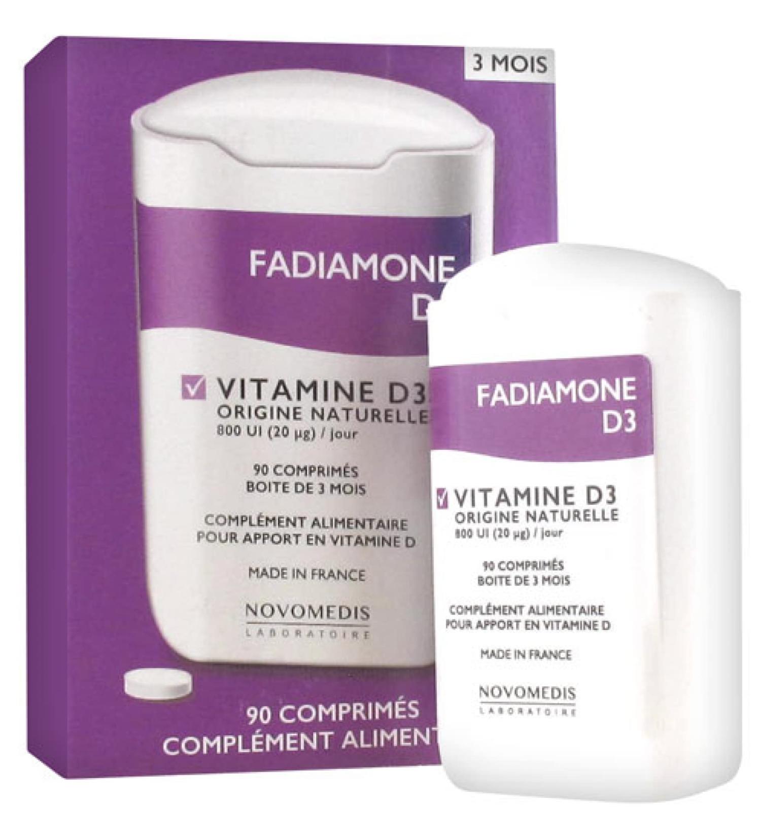Fadiamone Vitamin D3 90 Tablets