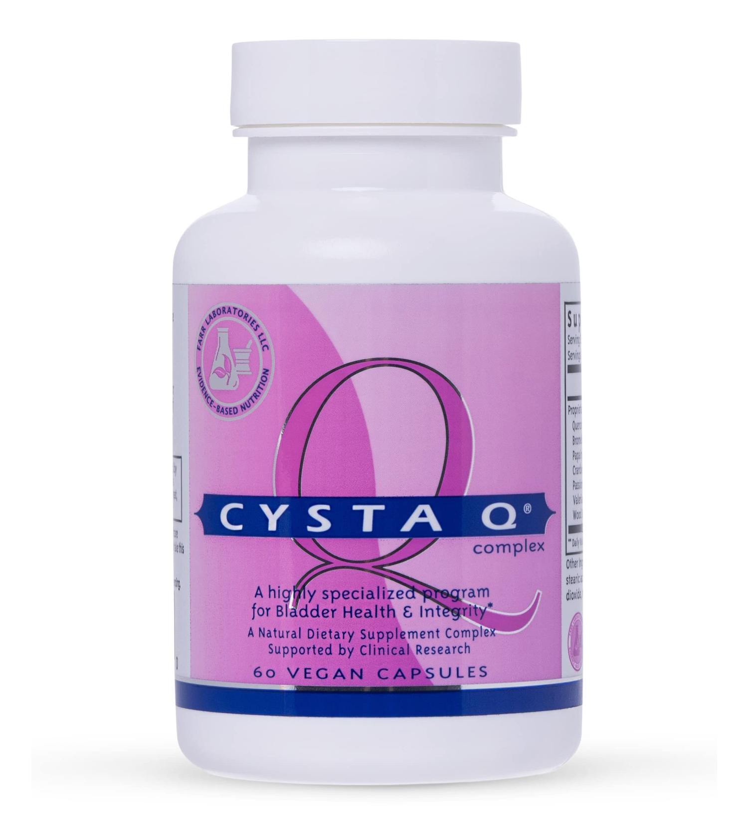Farr Labs Cysta-Q Maximum Strength for Interstitial Cystitis Relief - Urinary Urgency & Frequency - 60 Capsules - Buy Online on GoSupps.com