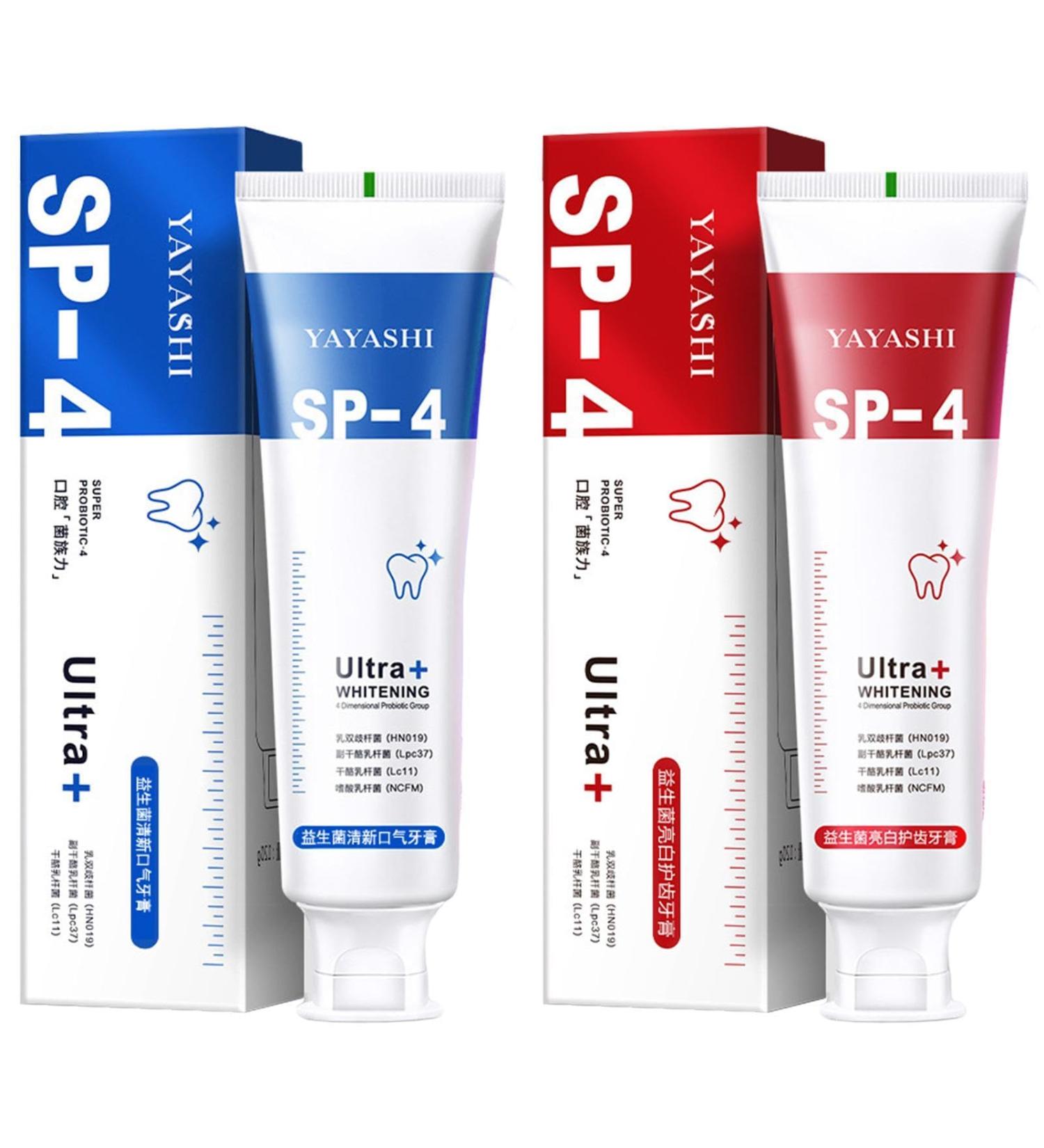 Yayashi SP-4 Probiotic Whitening Toothpaste 120g - Ultra Whitening Brightening & Freshness - eCommerce International Shipping - Buy Online on GoSupps.com