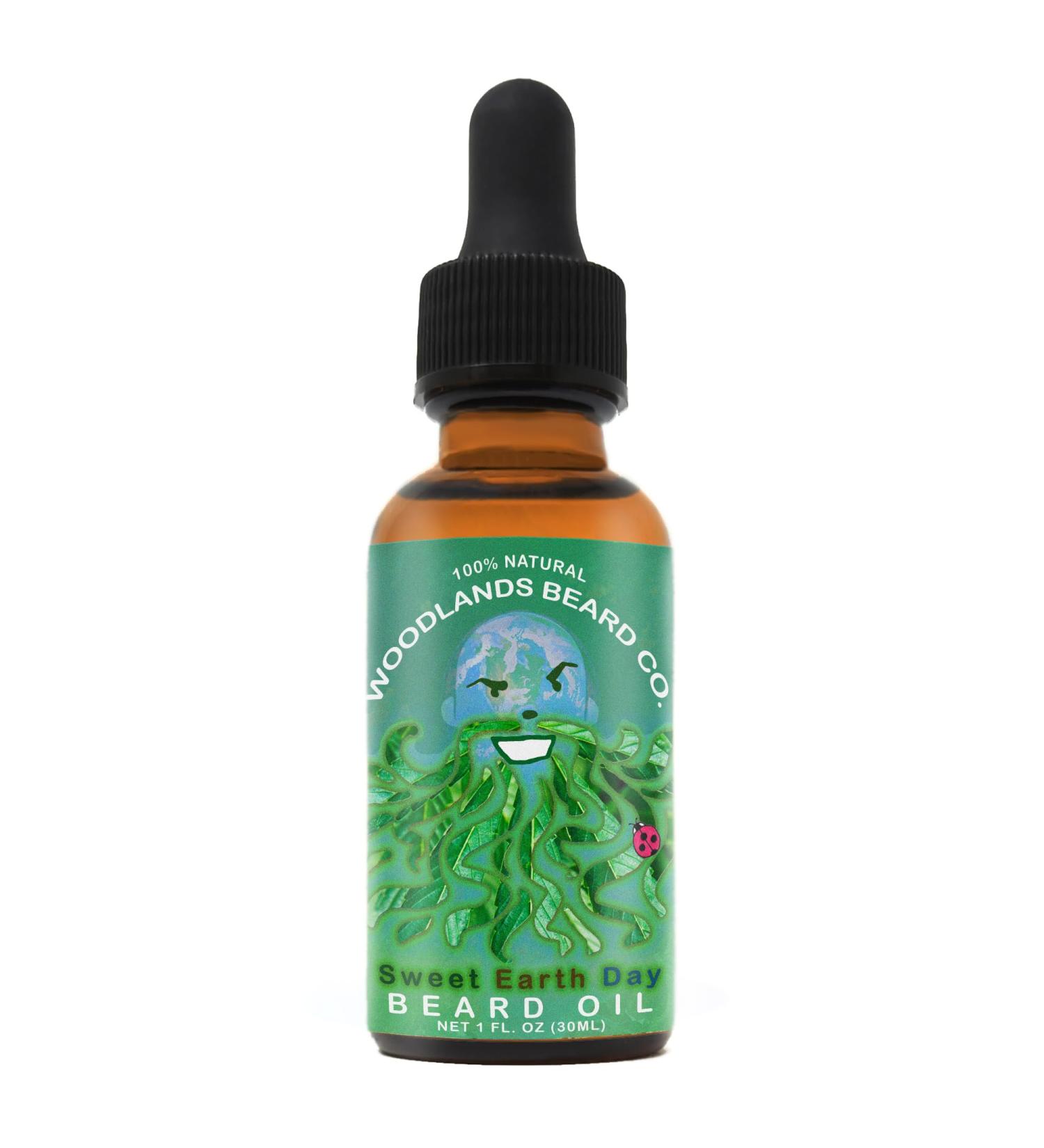 Sweet Earth Day Beard Oil - 1oz | Natural Organic Beard Care for Sustainable Grooming - Buy Online on GoSupps.com