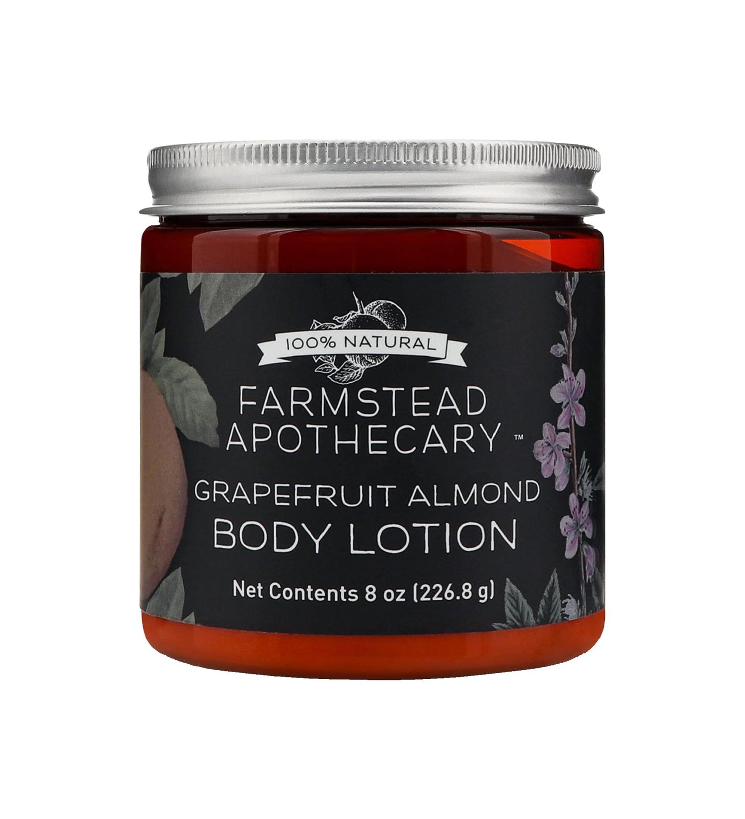 Farmstead Apothecary Organic Safflower Body Lotion 8 Oz (Grapefruit Almond) - Buy Online on GoSupps.com
