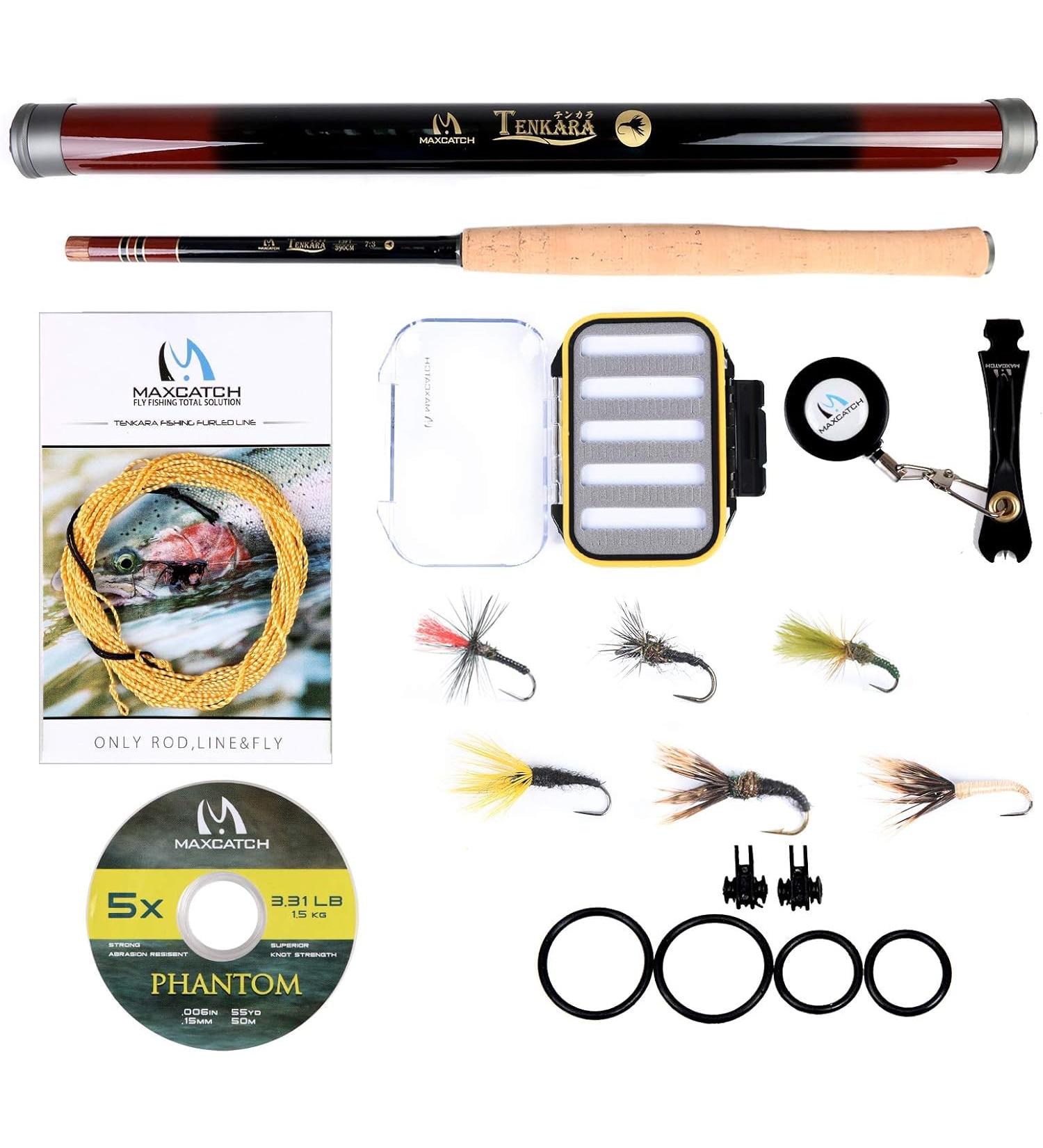 Maximumcatch Tenkara Rod Combo 11FT | Complete Fly Fishing Outfit with Cords & Accessories - International Shipping - Buy Online on GoSupps.com