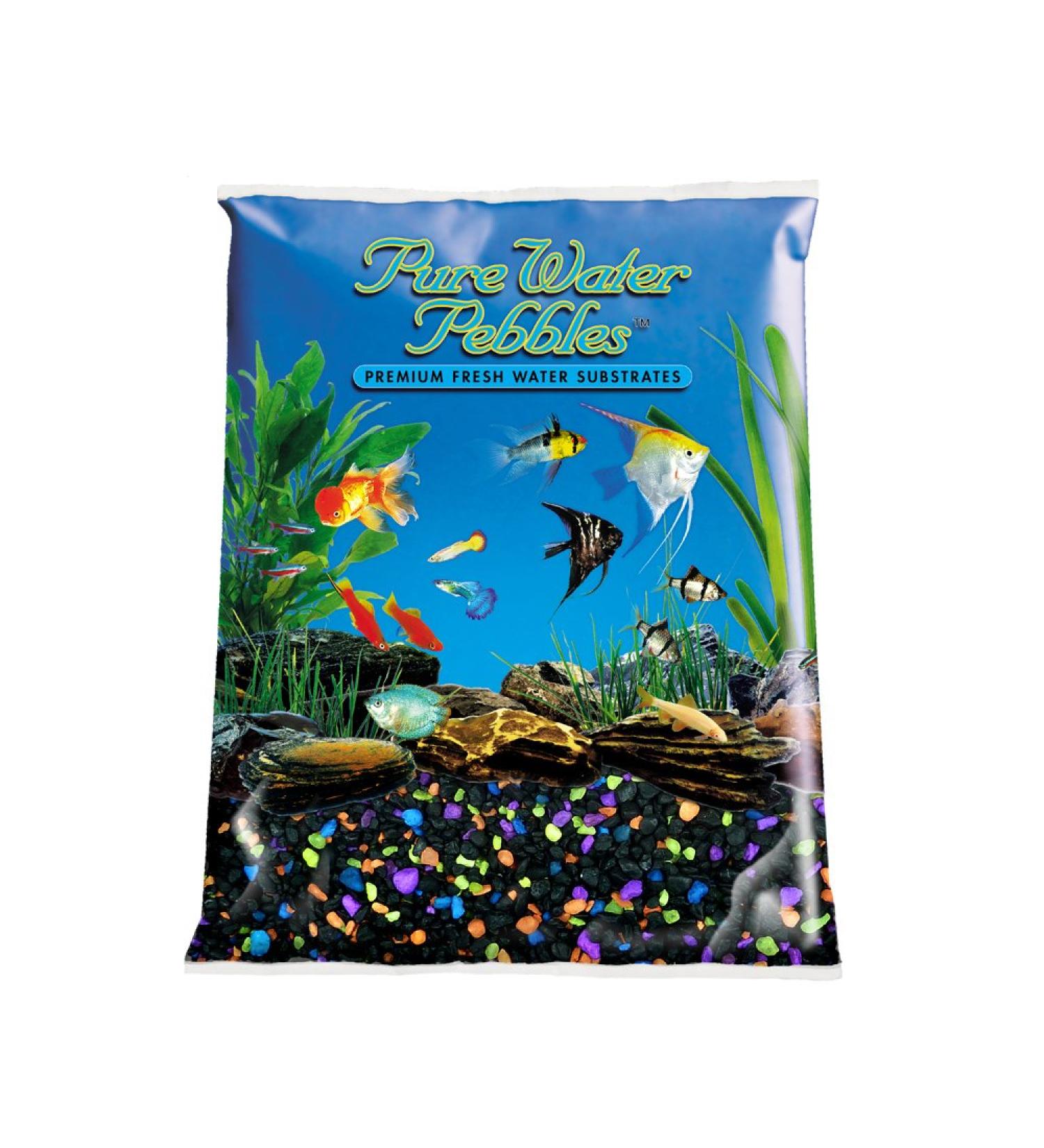 Pure Water Pebbles Lasernite Glo Aquarium Gravel 5 lb - Vibrant Glow-in-the-Dark Decor for Fish Tanks - Buy Online on GoSupps.com