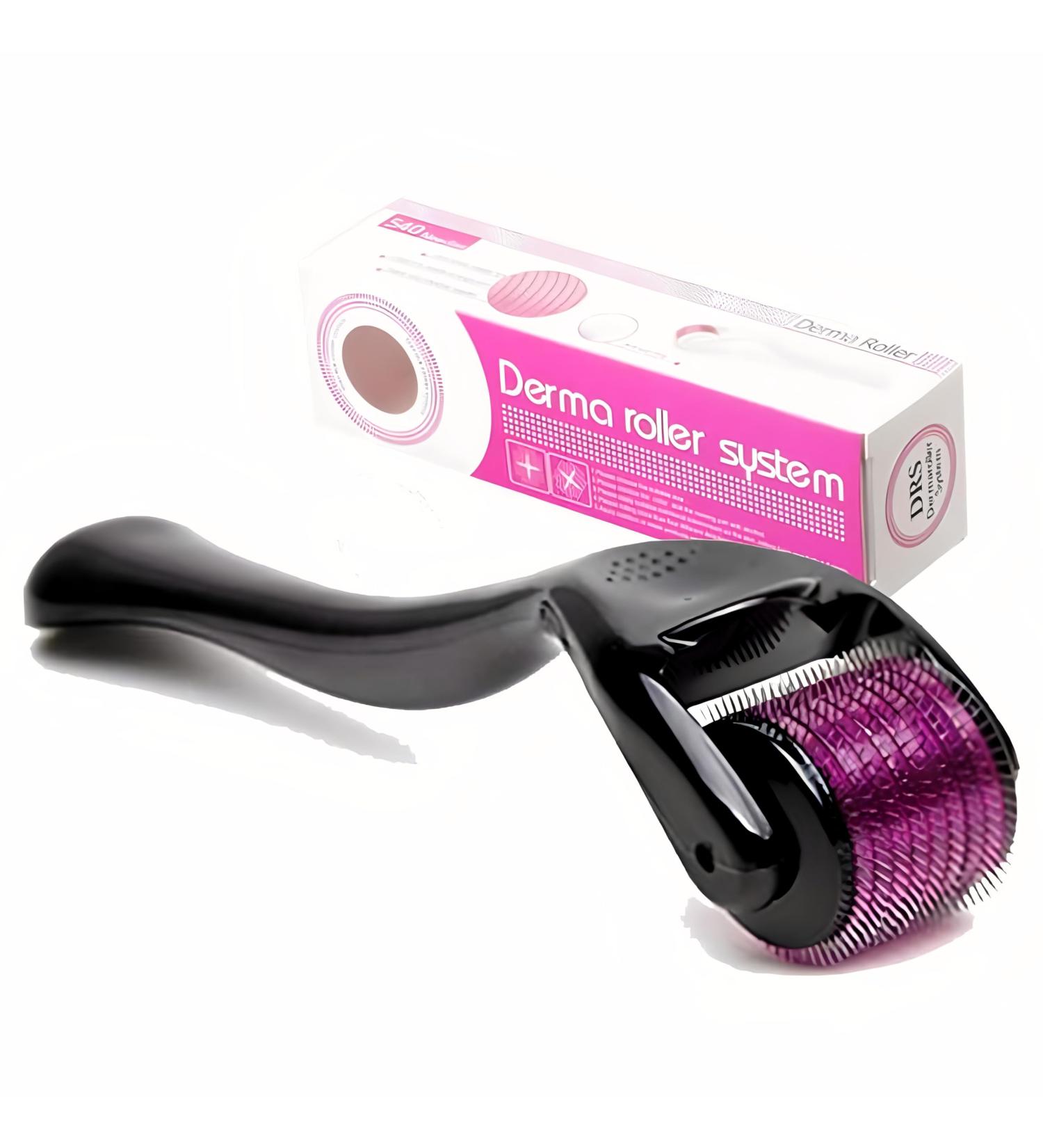 540 Titanium Microneedle Derma Roller Skincare Tool for Men & Women Reduce Facial Wrinkles Hair Loss Age Spots Stretch Marks Face Roller Boost Hair Regrowth & Beard Growth Roller (1mm) - Buy Online on GoSupps.com