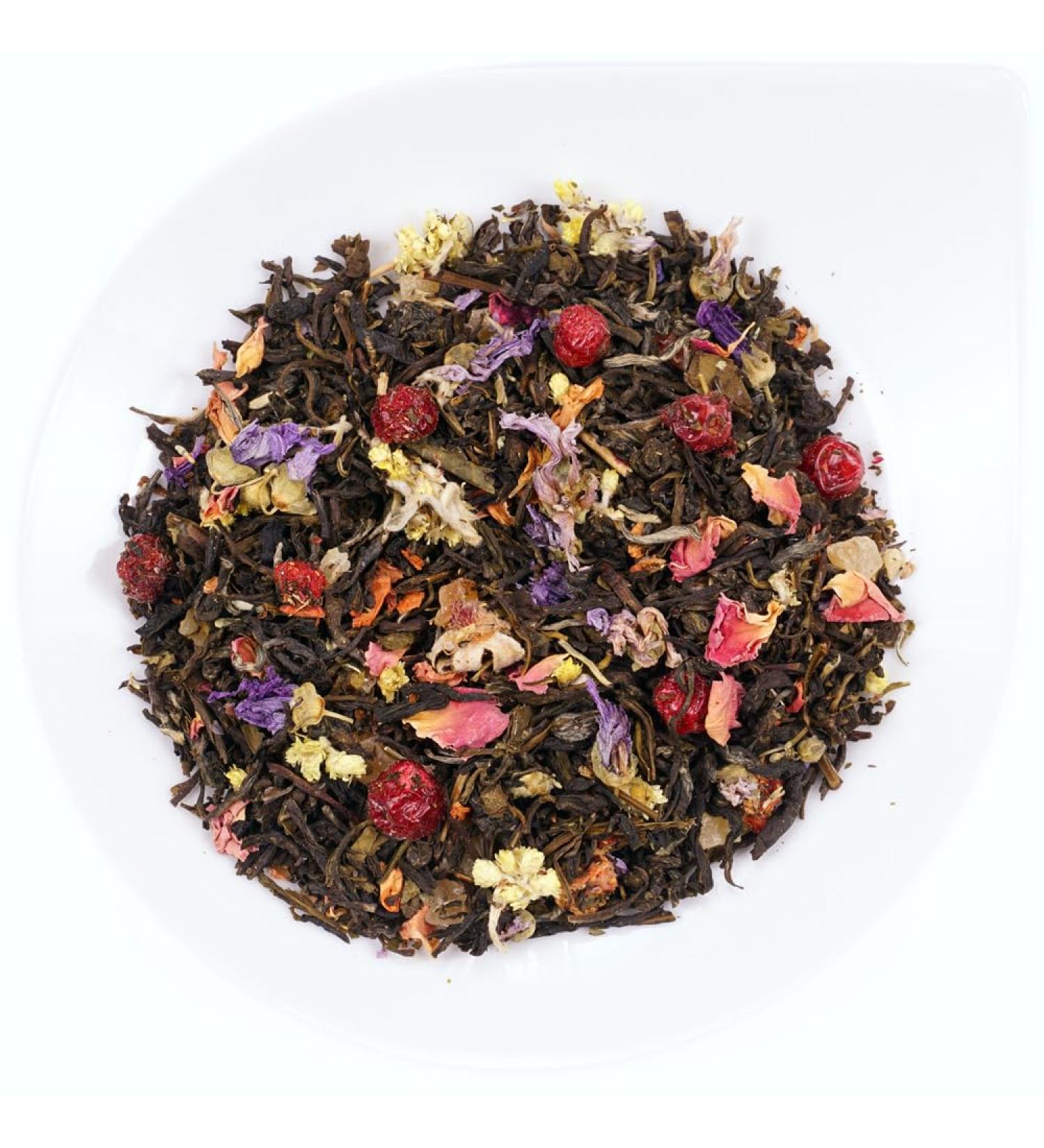 Urbantealers Long Friendship White Tea with Herbs & Fruit - 50g | Exotic Currant-Earthberry Flavor - International Shipping - Buy Online on GoSupps.com